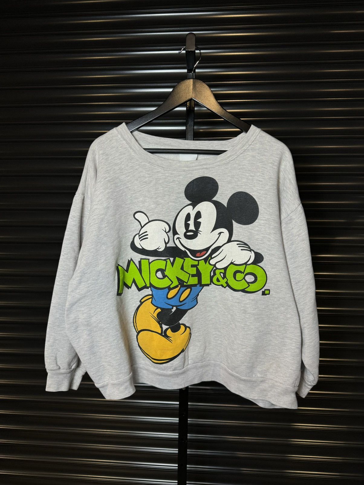 Disney Vintage 90s Mickey Mouse Disney Cropped Crewneck - Large Size US L / EU 52-54 / 3 - 1 Thumbnail
