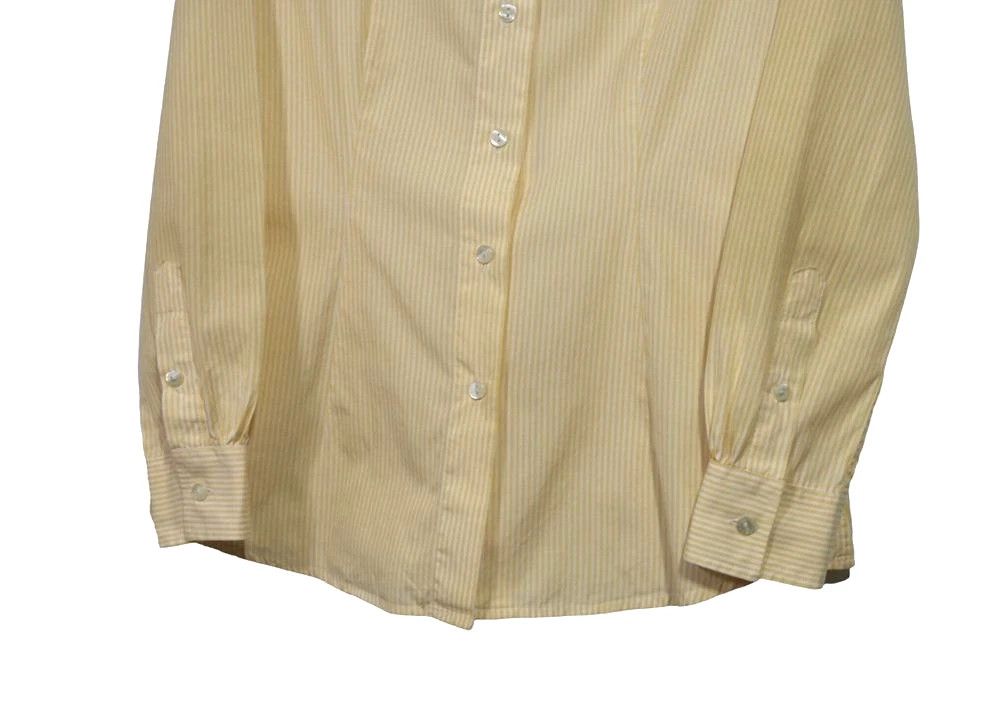 Dolce & Gabbana Share Dolce & Gabbana Womens Striped Shirt Sz 42 Yellow Size M / US 6-8 / IT 42-44 - 3 Thumbnail