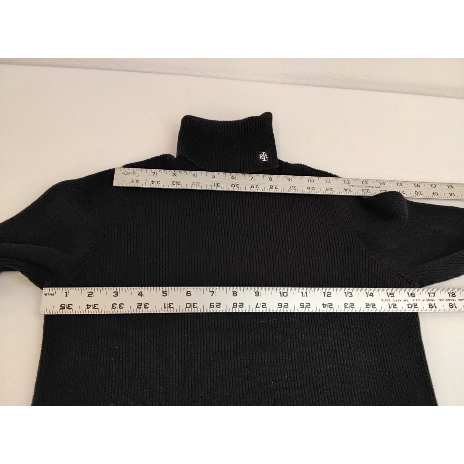 Lauren Ralph Lauren Lauren Ralph Lauren Roll Over Turtleneck Women's M Black VTG Size M / US 6-8 / IT 42-44 - 10 Thumbnail
