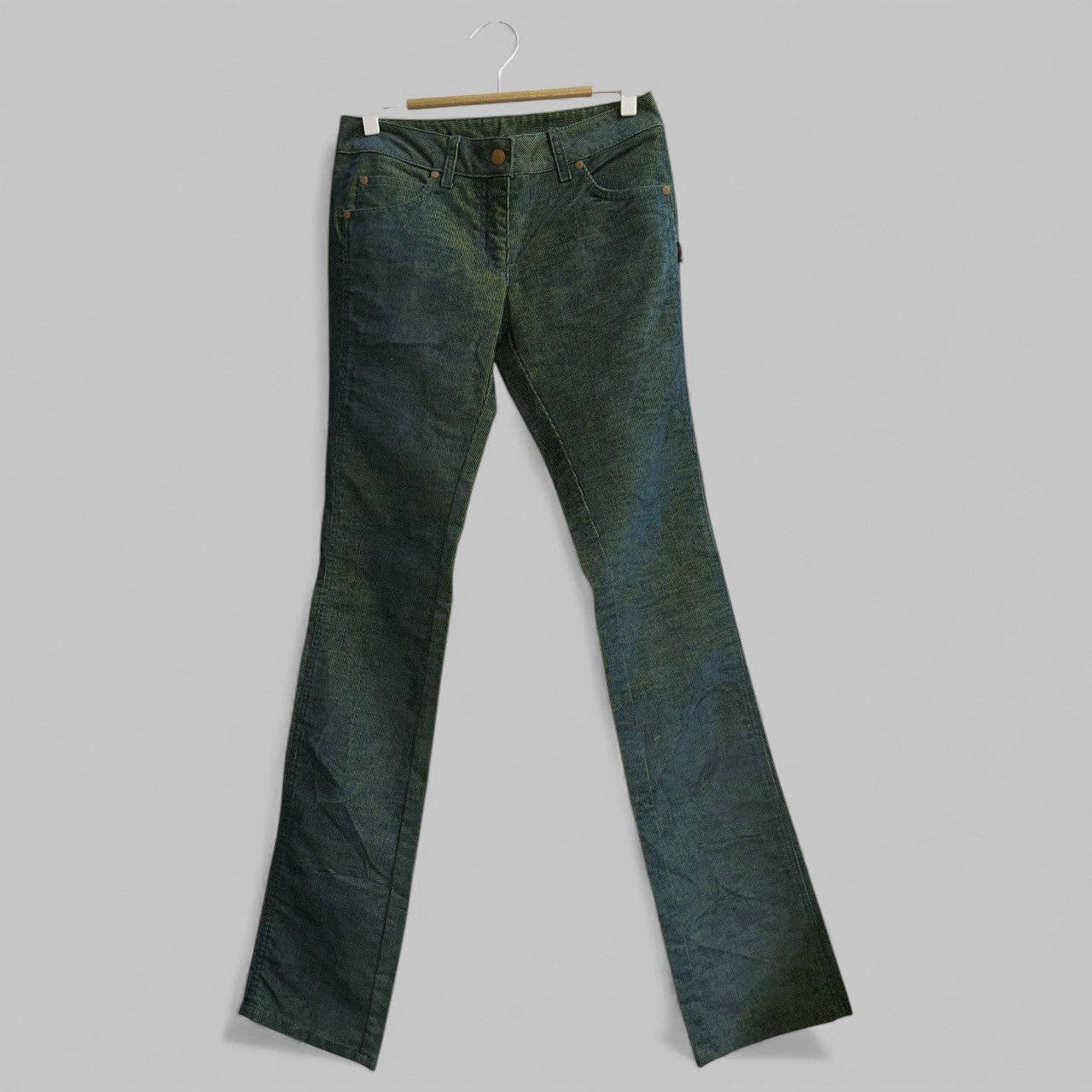 Jean Paul Gaultier JPG Jeans by Gaultier Two Tone Corduroy Ribbed Bootcut Size US 30 / EU 46 - 2 Thumbnail