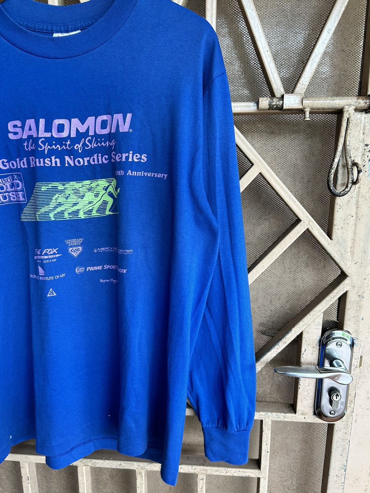 Salomon × Vintage Vintage 80s salomon 20th anniversary tees Size US L / EU 52-54 / 3 - 3 Thumbnail