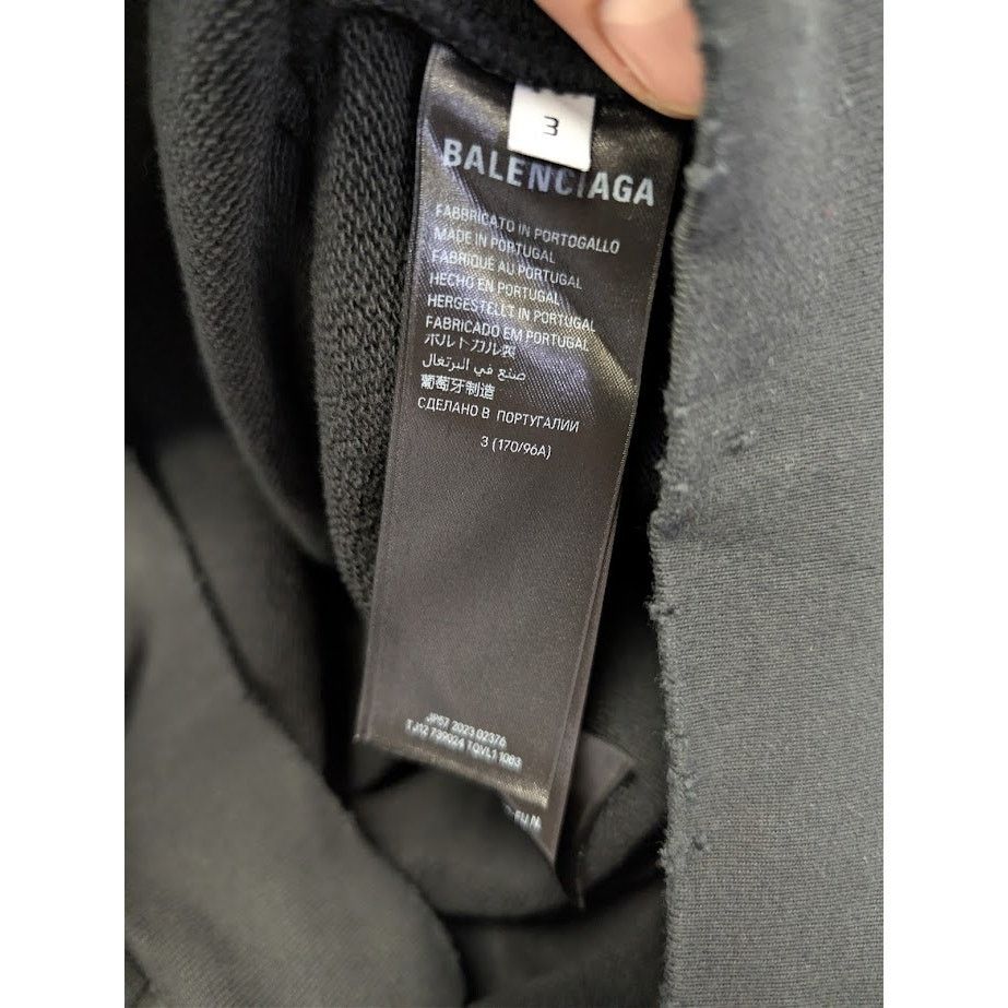 Balenciaga o1rshd1 Q:2 / BB Motel Crystal Crown Large Fit Hoodie Black Size US L / EU 52-54 / 3 - 16 Thumbnail