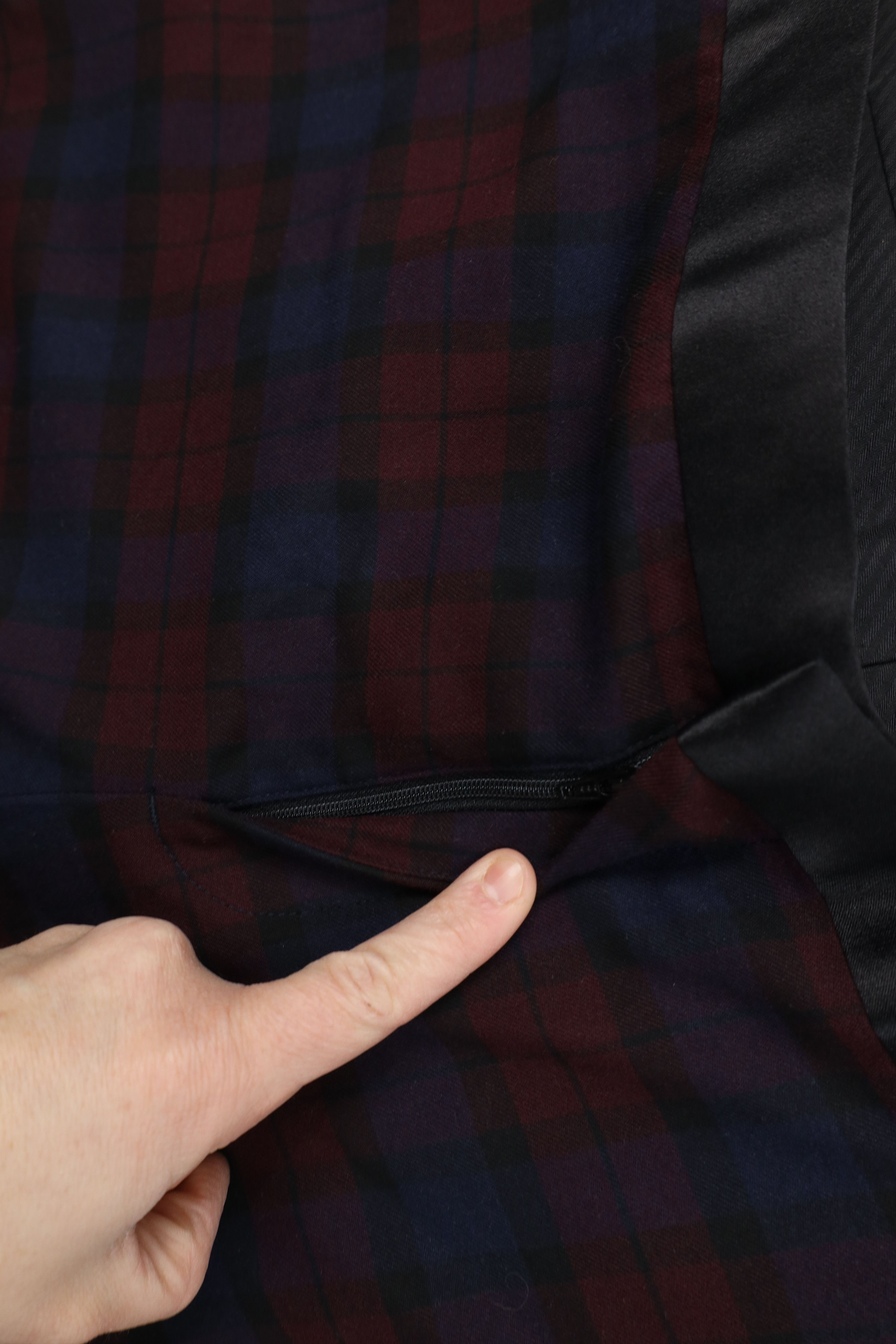 Express Express Slim Satin Stripe Tuxedo Chino Pants Trousers Plaid Size US 34 / EU 50 - 5 Thumbnail