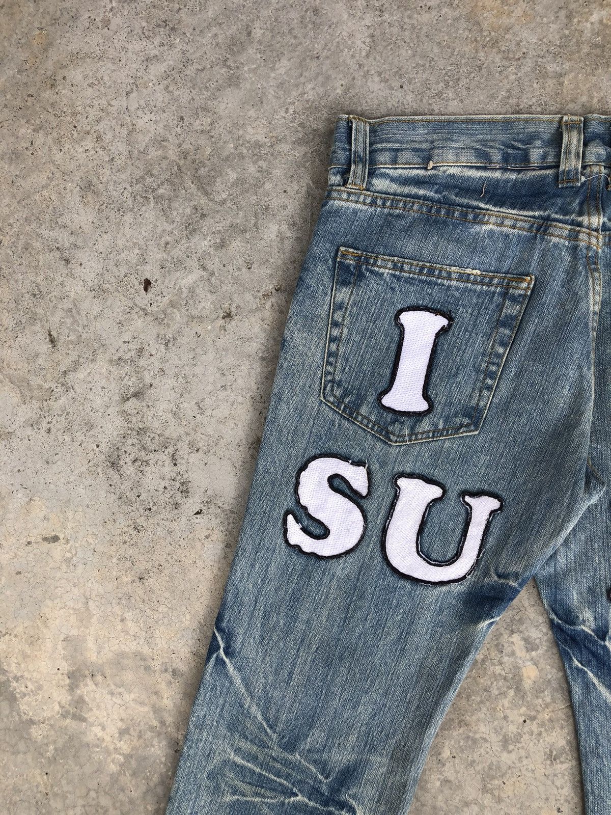 Japanese Brand Japanese Loma Distressed Jeans Patchwork Jeans Size US 32 / EU 48 - 9 Thumbnail