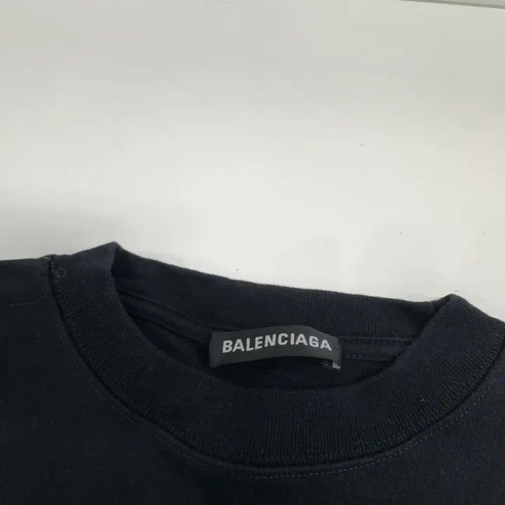 Balenciaga Balenciaga Balenciaga Black Logo Print Short Sleeve TShirt Size US XS / EU 42 / 0 - 5 Thumbnail