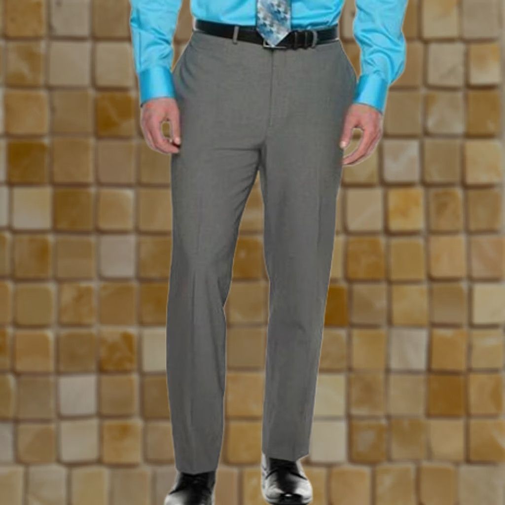 Van Heusen VINTAGE NEW MENS VAN HEUSEN FLEX SLIM FIT BLACK AND WHITE MINI CHECK SUIT PANTS 36 34 Size 36R - 1 Preview