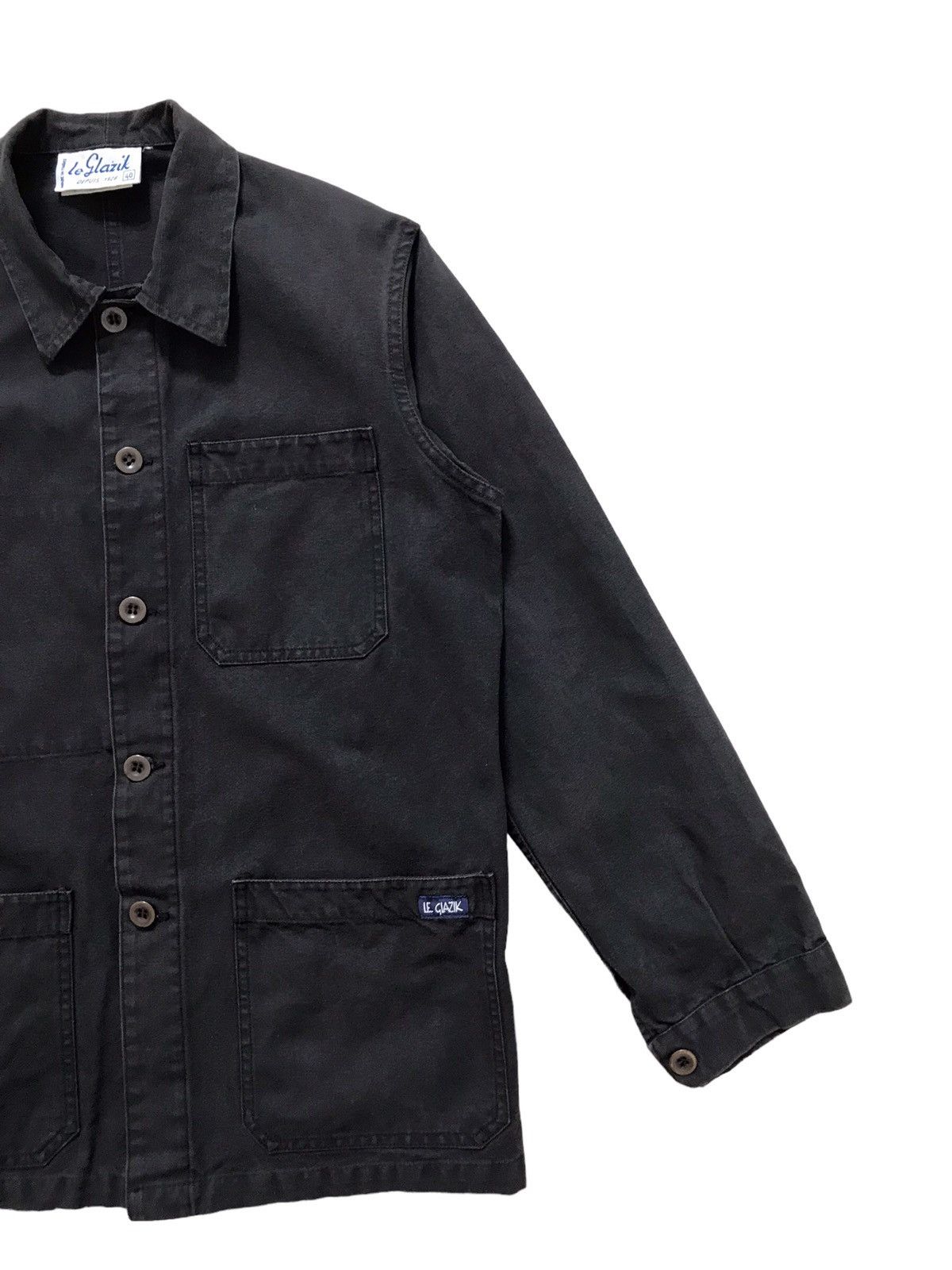 Vintage Maison Le Glazik Sailor French Work Canvas Jacket Size US S / EU 44-46 / 1 - 3 Thumbnail