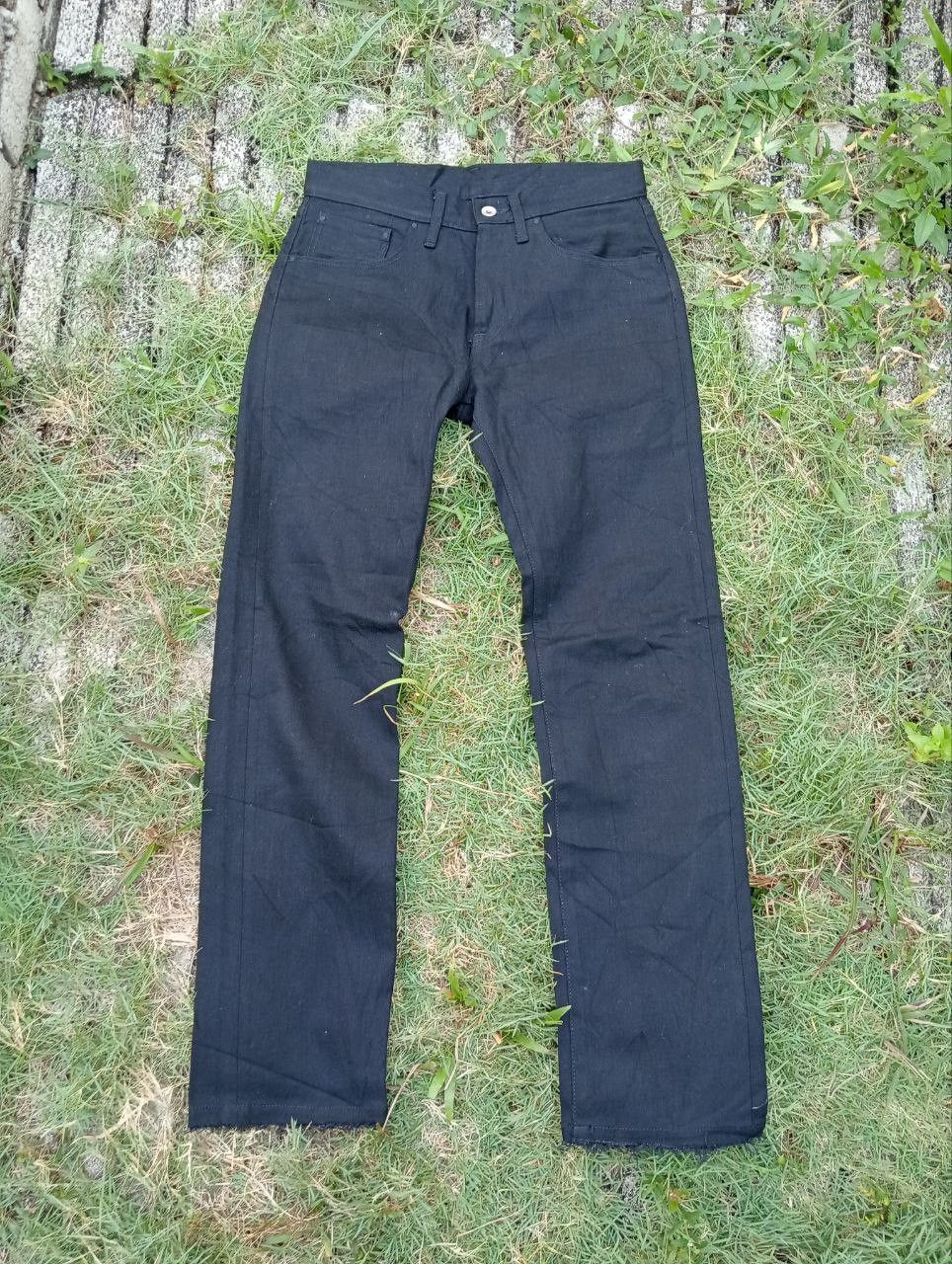Japanese Brand Son Of The Cheese Japan 5 Pocket Black Jeans Size US 31 - 7 Thumbnail