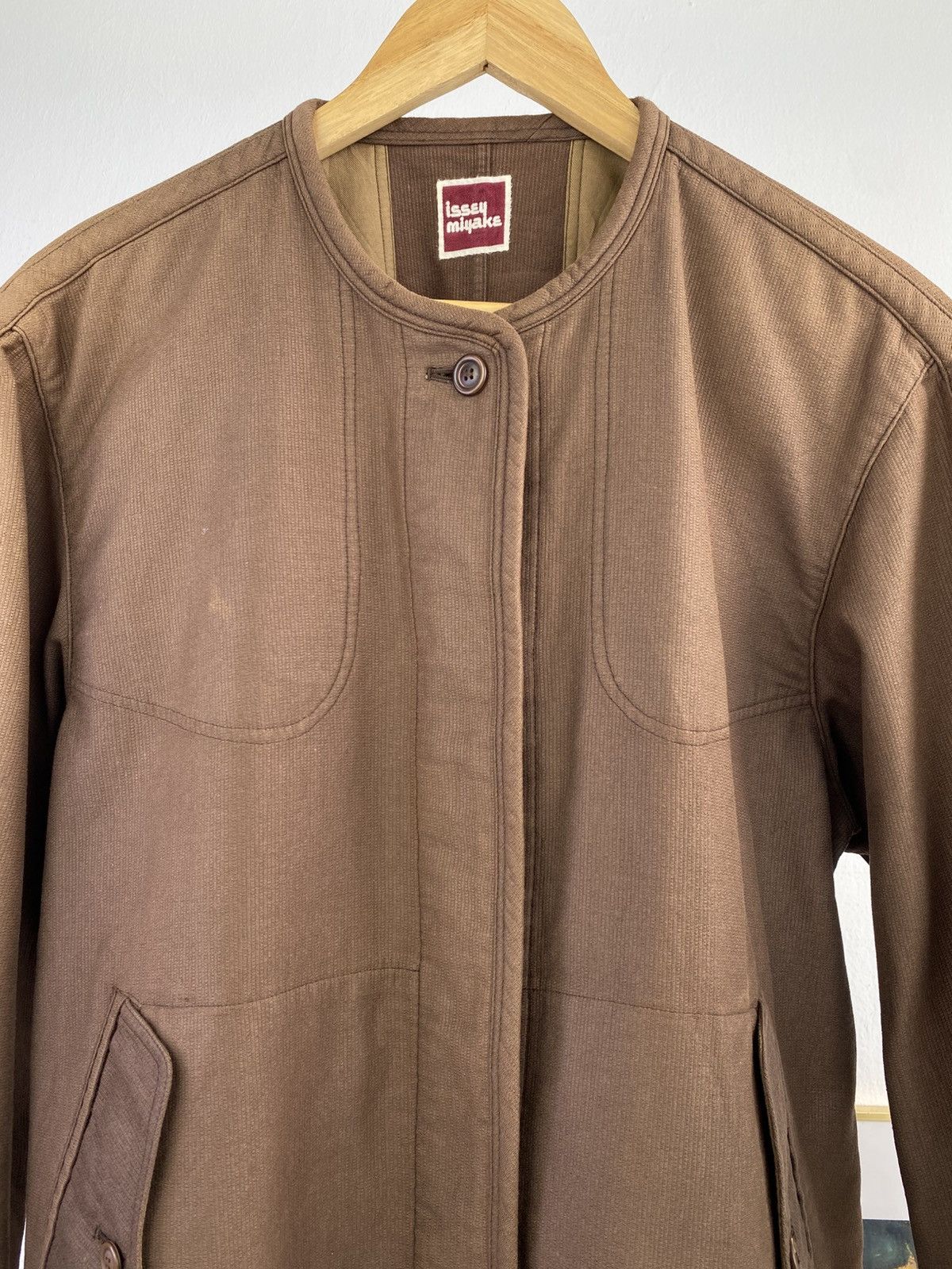 Issey Miyake Vintage 80’s Issey Miyake Collarless Sunfaded Jacket Size US M / EU 48-50 / 2 - 4 Thumbnail