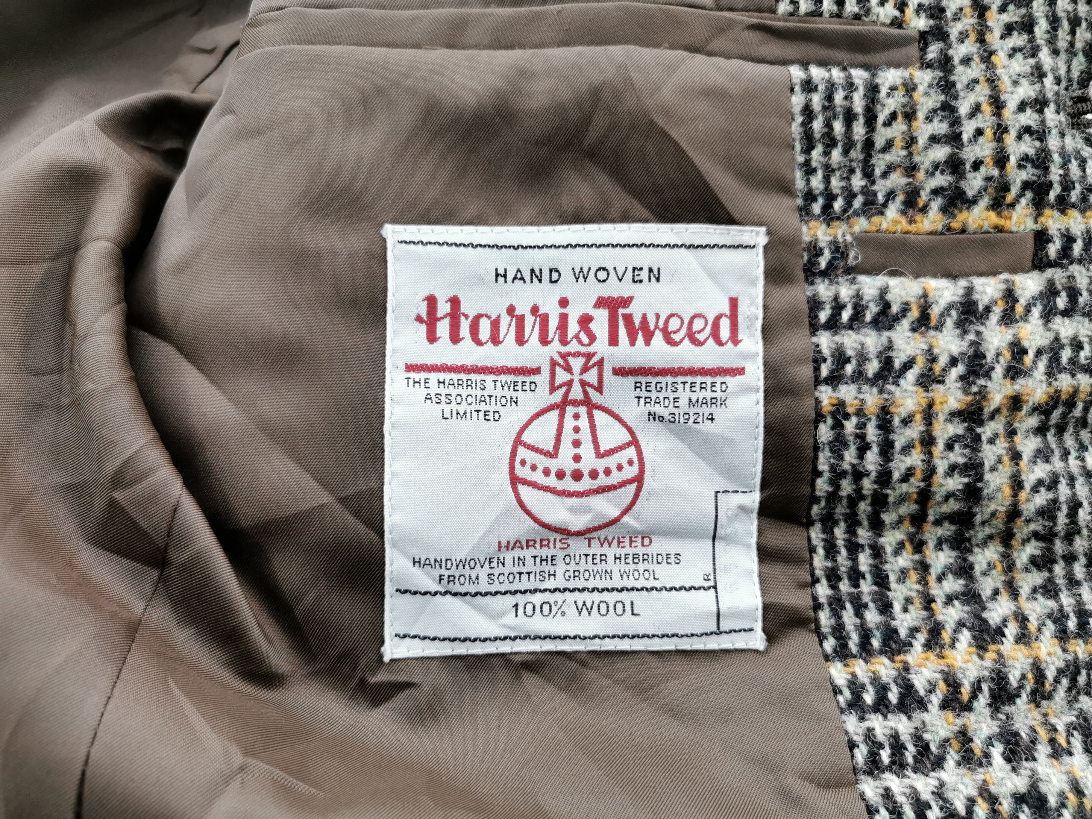 Harris Tweed Vintage 90's Harris Tweed Coat Wool Jacket Made In Japan Size US M / EU 48-50 / 2 - 4 Thumbnail