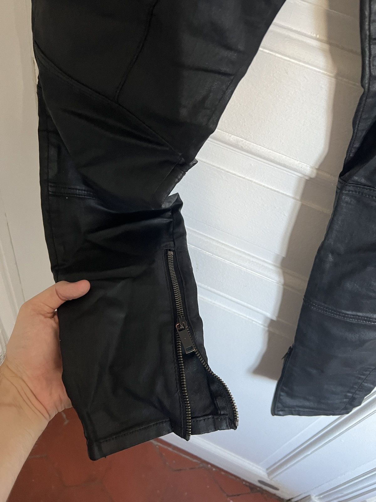 Vintage Y2K Racing Moto Biker Jeans Pants 2000s like jpg raf rick 00 Size 28" / US 6 / IT 42 - 3 Thumbnail