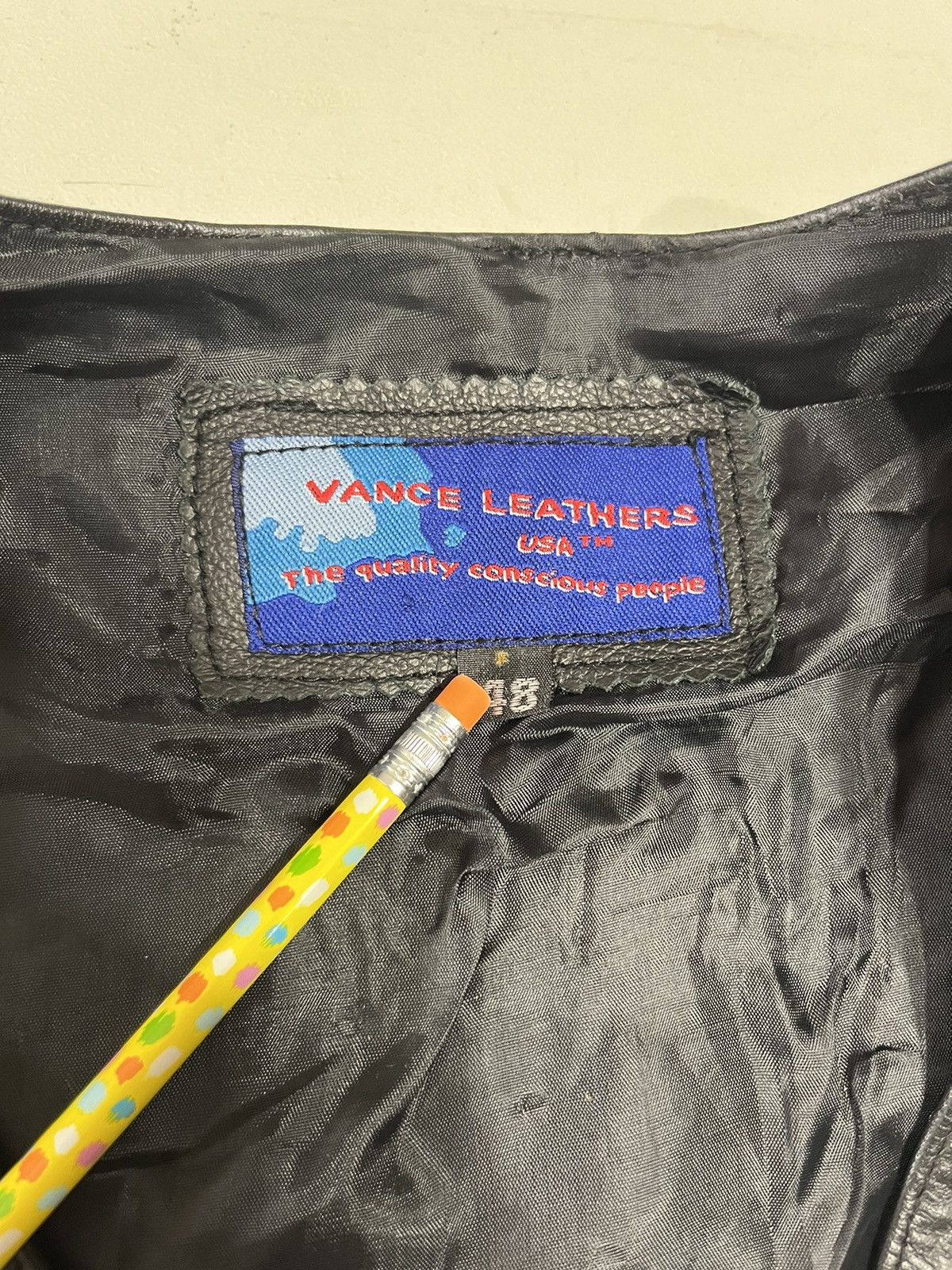 Vintage Vintage Vance leathers biker riding leather vest Size US M / EU 48-50 / 2 - 3 Thumbnail