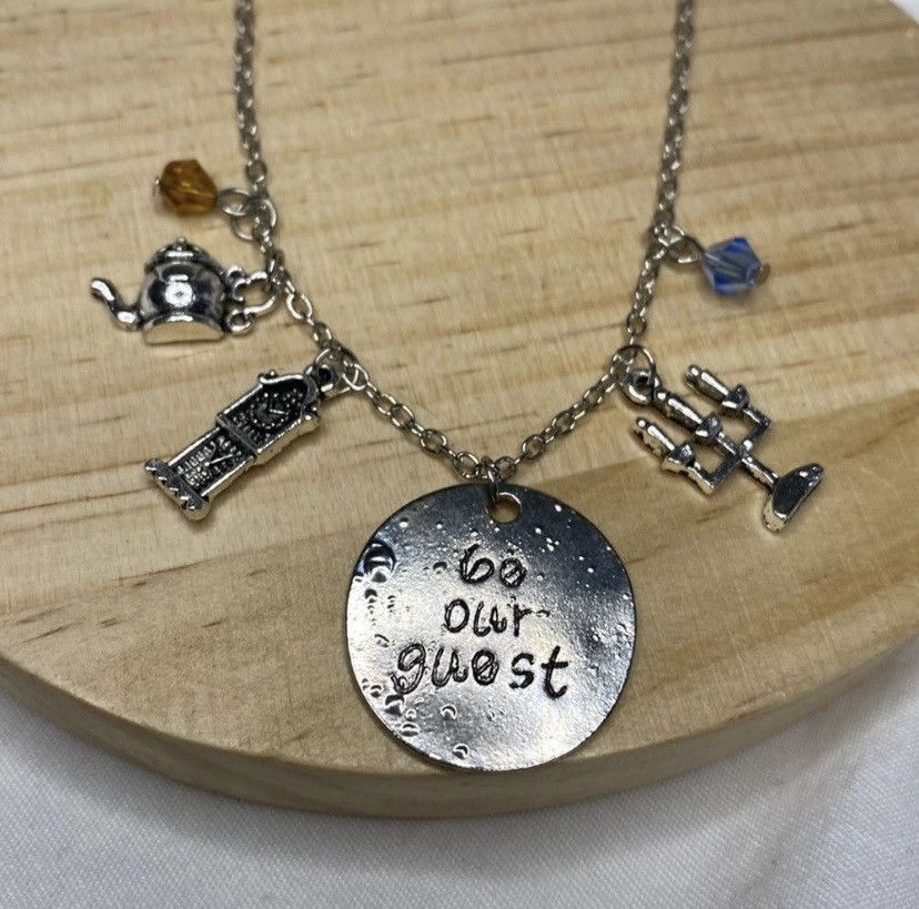 Other Beauty and the Beast Charm Necklace Be Our Guest *Flaw GUC Size ONE SIZE - 1 Thumbnail