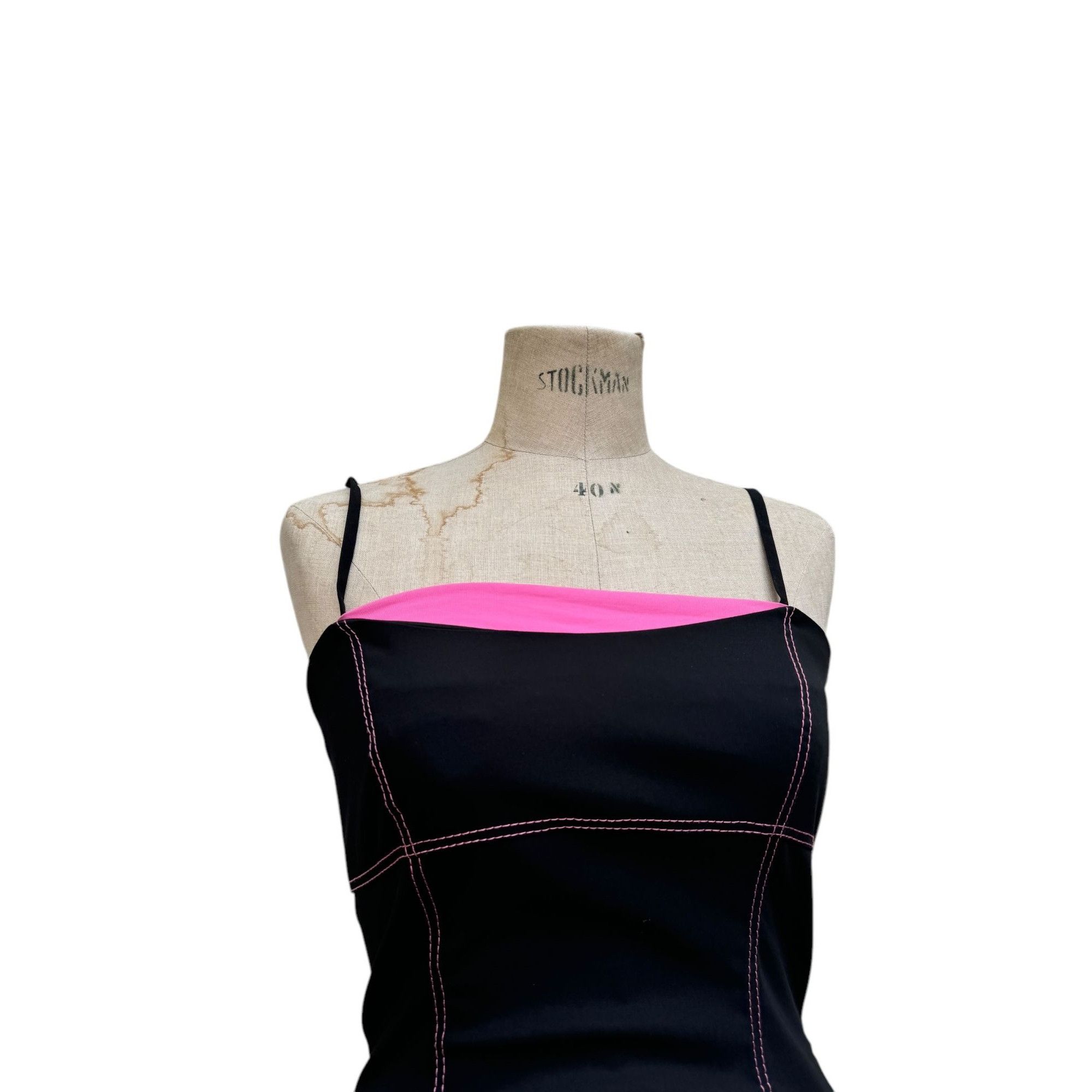 Thierry Mugler Black Pink Bustier Jacket Size S / US 4 / IT 40 - 3 Thumbnail