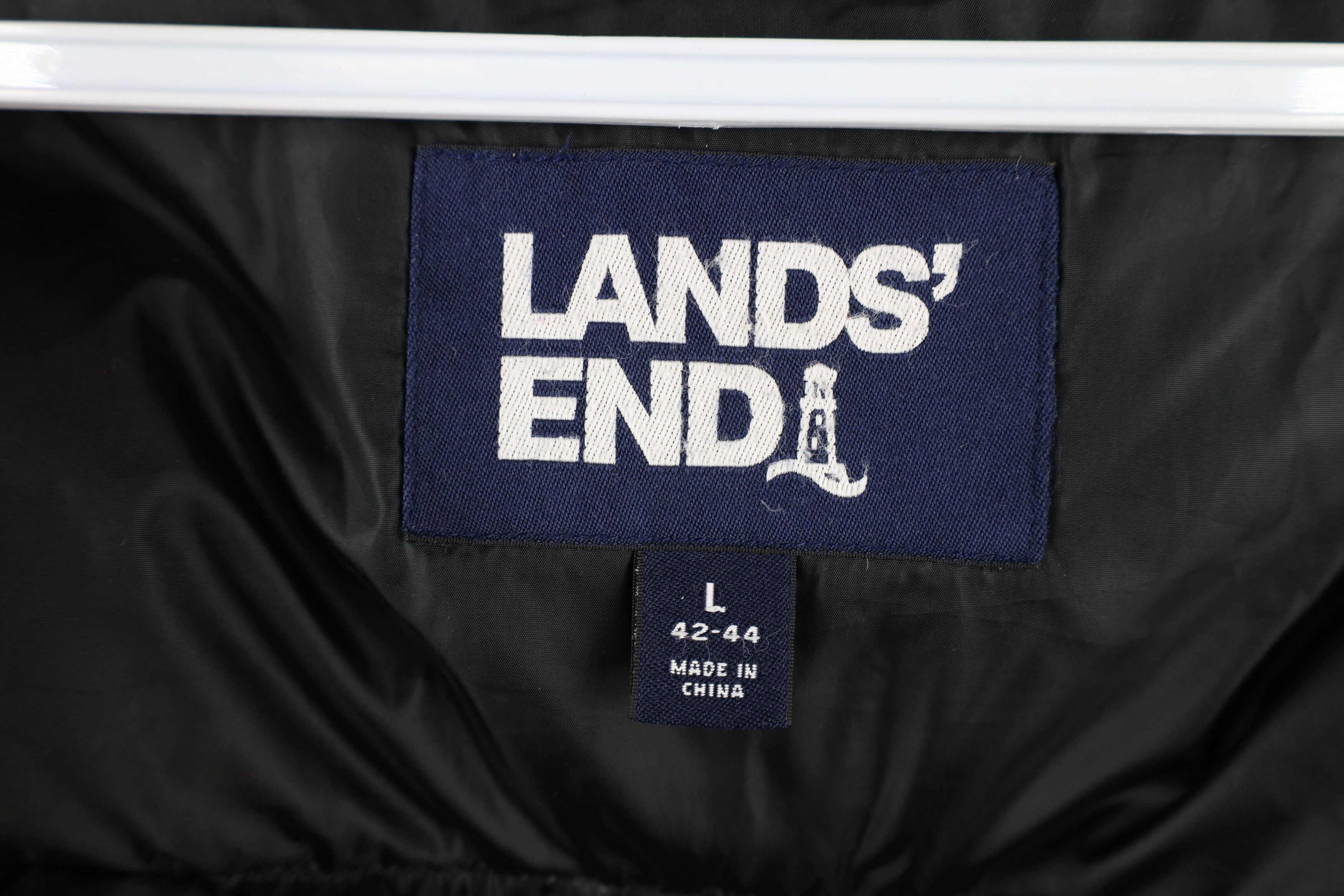 Lands' End × Vintage Vintage Y2K Lands End Down Insulated Puffer Jacket Black Size US L / EU 52-54 / 3 - 10 Thumbnail