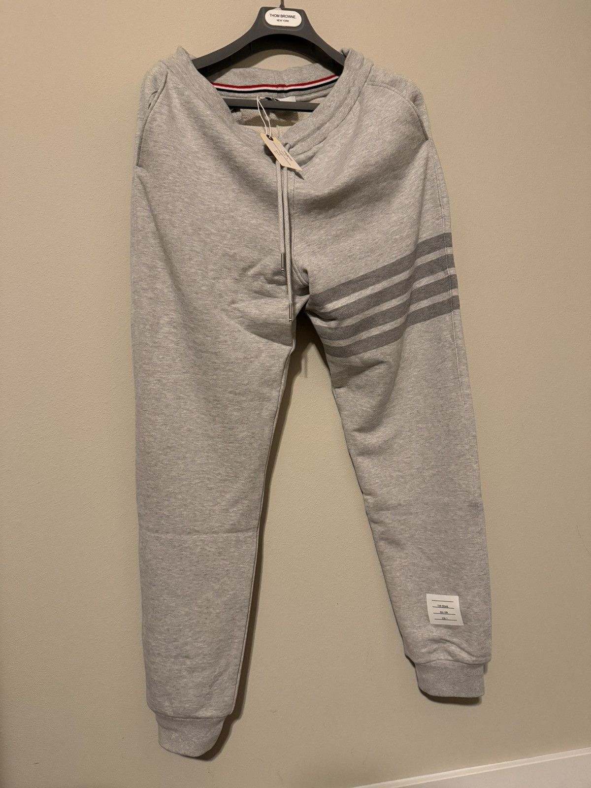Thom Browne [BNWT] Thom Browne 4-Bar Classic Sweatpants - Grey (Size 3) Size US 34 / EU 50 - 1 Thumbnail