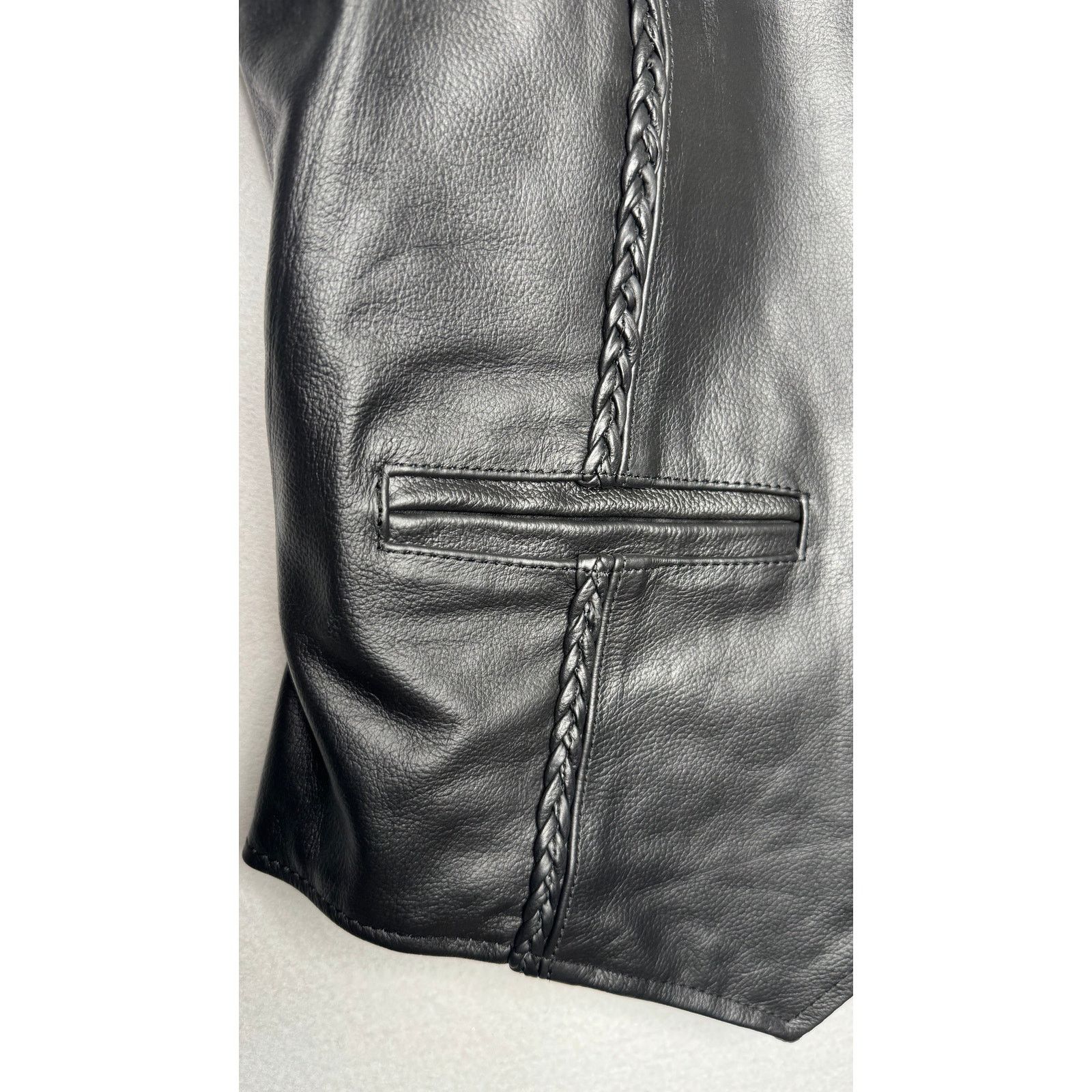 Xelement 1990s Xelement Black Leather Biker Vest Men’s XL NWT Size US XL / EU 56 / 4 - 10 Thumbnail