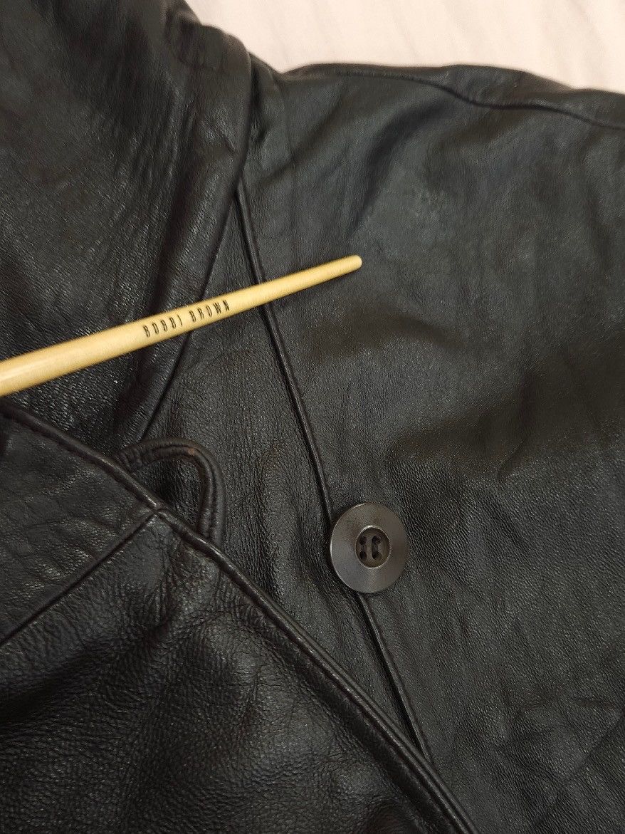 Vintage × Wilsons Leather Genuine Leather Oversized Hooded Coat & Faux Fur By Wilsons. Size L / US 10 / IT 46 - 14 Thumbnail