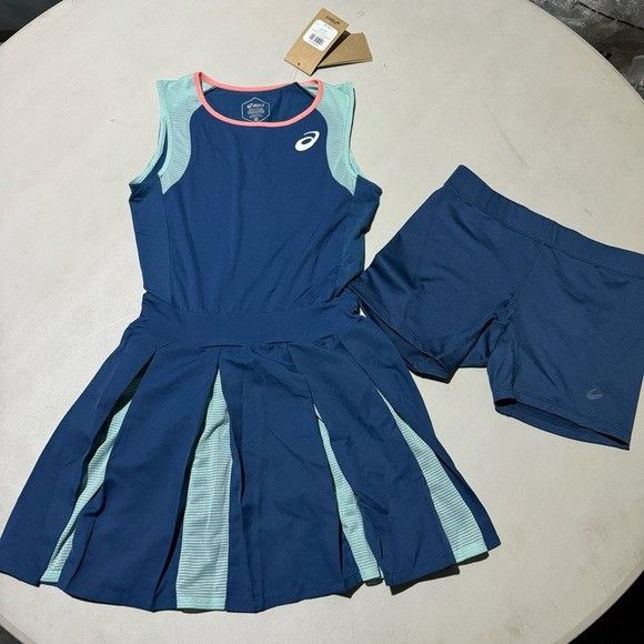Asics NWT ASICS WOMEN MATCH DRESS NAVY BLUE SZ EXTRA SMALL XS Size 24" / US 00 / IT 34 - 1 Thumbnail