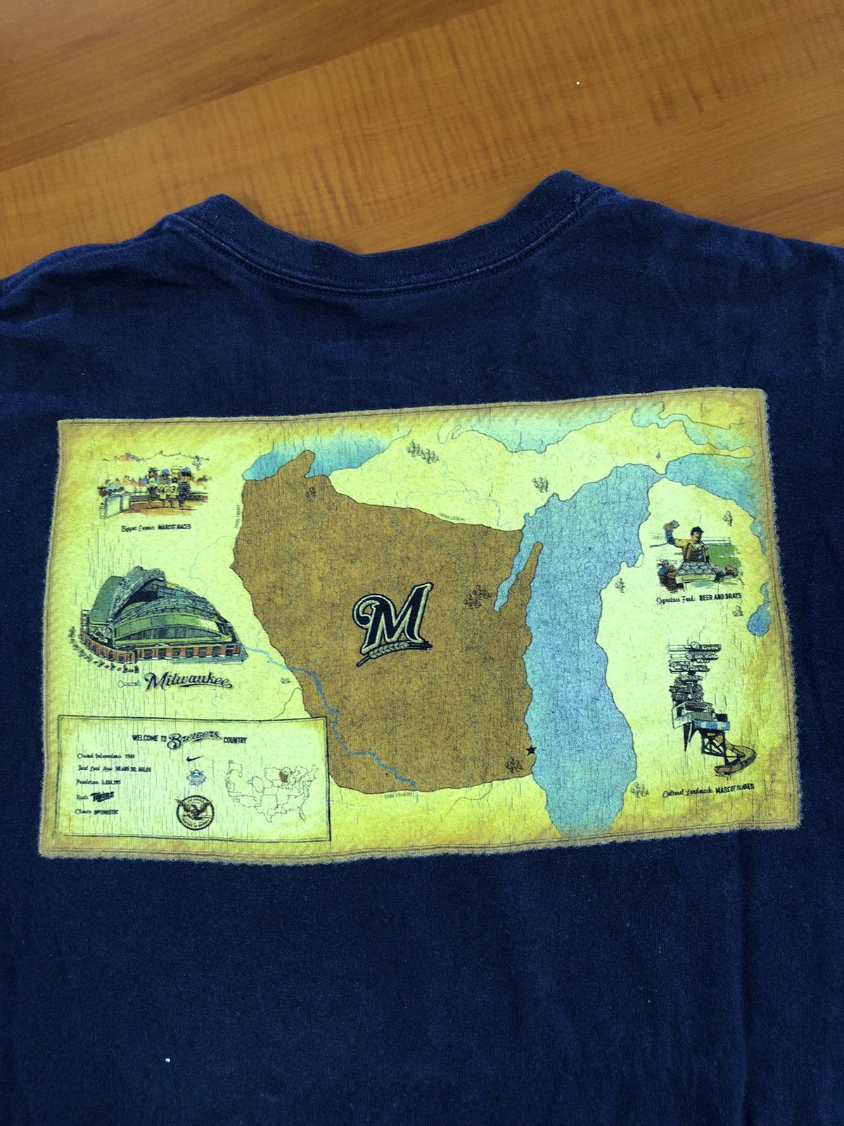 MLB Nike MLB Milwaukee Tshirt Size US L / EU 52-54 / 3 - 15 Thumbnail