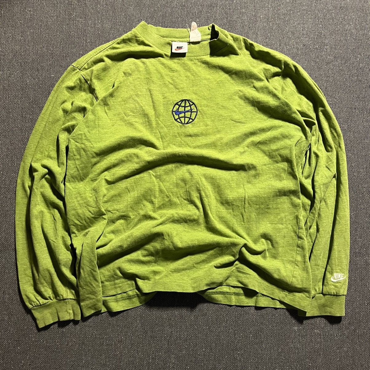 Nike × Vintage Nike Vintage 80s Long Sleeve T-Shirt Size US M / EU 48-50 / 2 - 1 Thumbnail