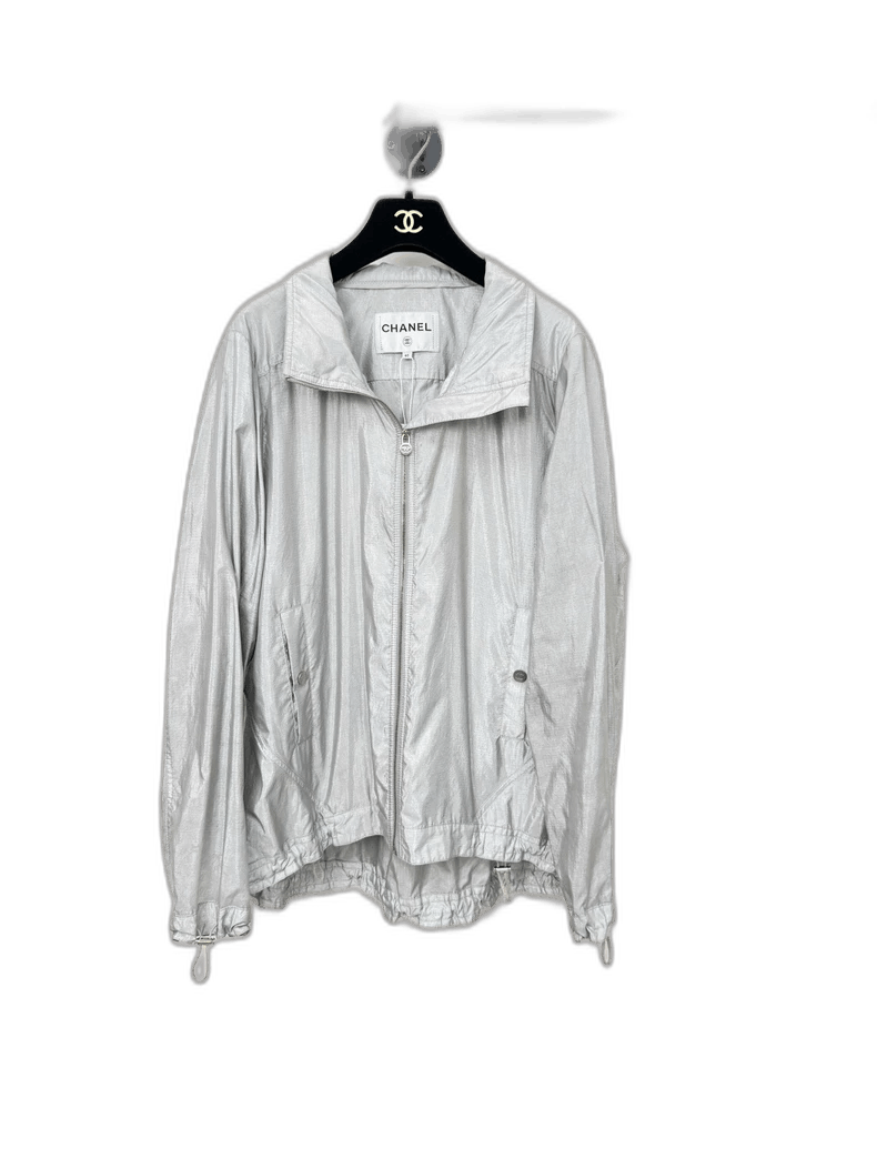 Chanel Chanel Silver Jacket with Light Wear Size XL / US 12-14 / IT 48-50 - 1 Thumbnail