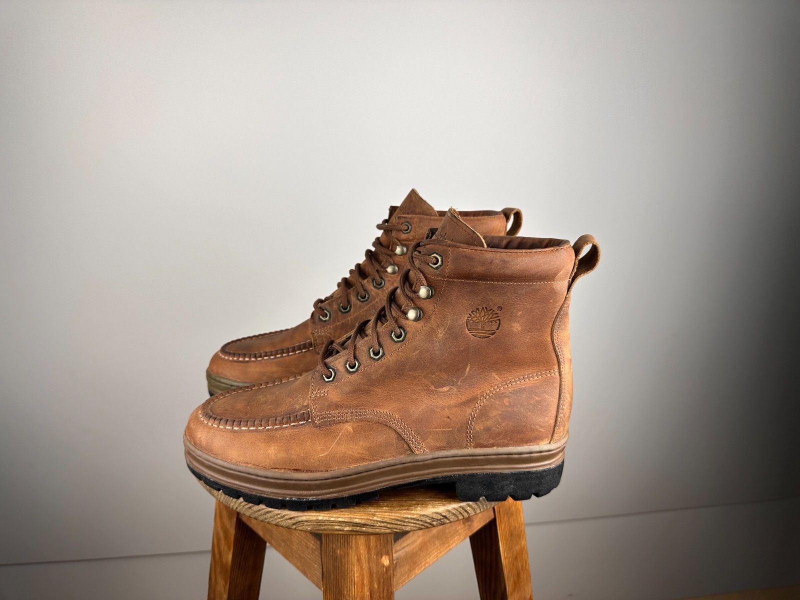 Timberland Timberland Moc Toe Boots Shoes Brown US11 made in Korea Size US 11 / EU 44 - 1 Thumbnail