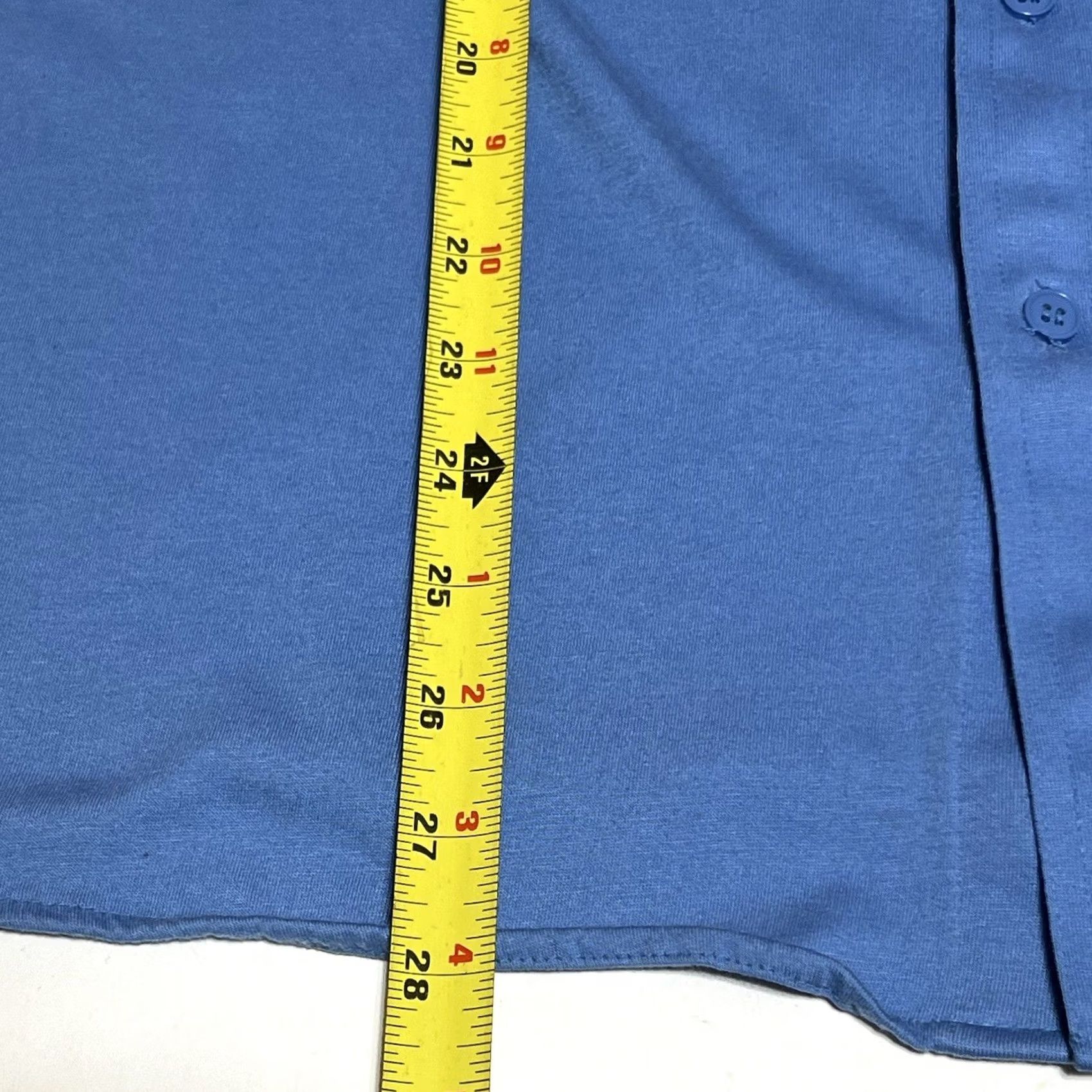 Van Heusen VINTAGE Players By Van Heusen Shirt Blue Men L Short Sleeve Button-Up Collared Cotton Blend Retro Vintage Reading: Button Front Size US L / EU 52-54 / 3 - 5 Thumbnail