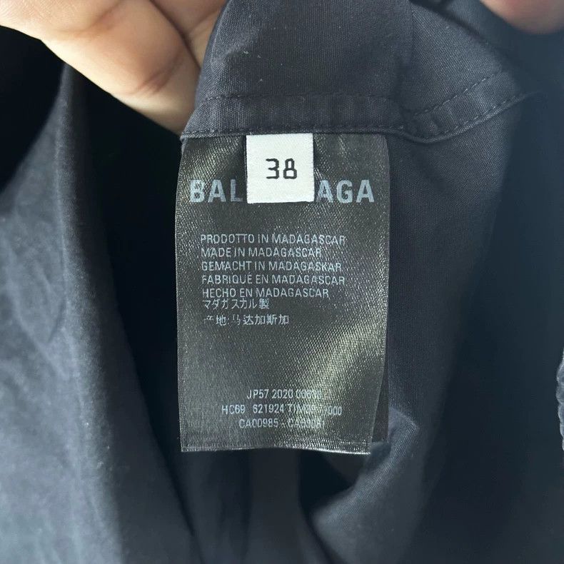 Balenciaga Balenciaga size 38 Long-sleeved shirt with mailbox letters Size XS / US 0-2 / IT 36-38 - 8 Thumbnail