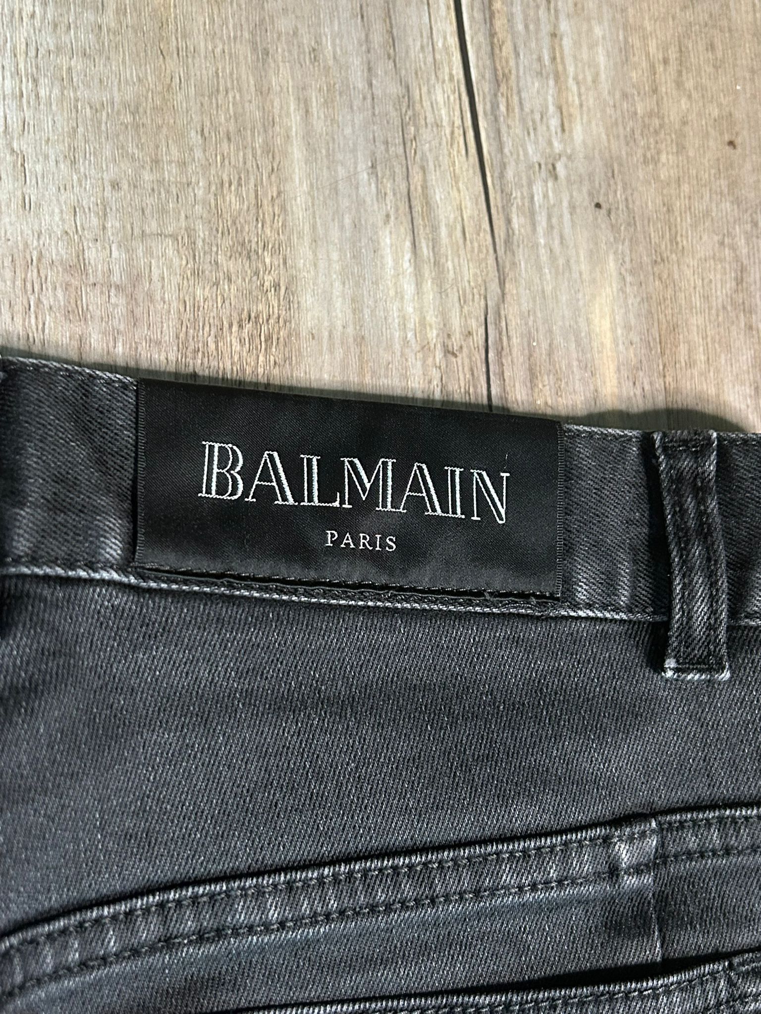 Balmain Denim wash black balmain jeans Size US 30 / EU 46 - 4 Thumbnail