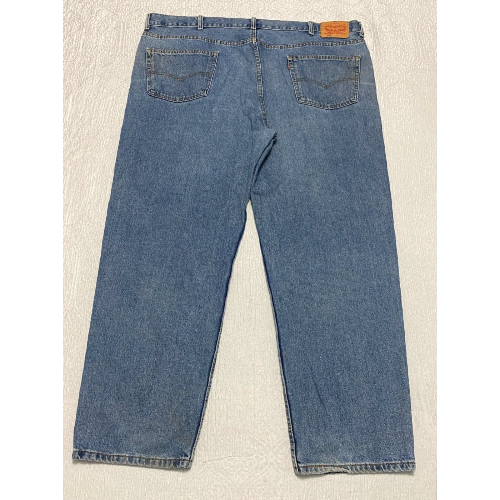Levi's VINTAGE Levi's 550 Relaxed Fit Jeans 48×32 Blue Denim Pants Baggy Mens Jeans 5-Pocket Design Straight Size US 32 / EU 48 - 5 Thumbnail