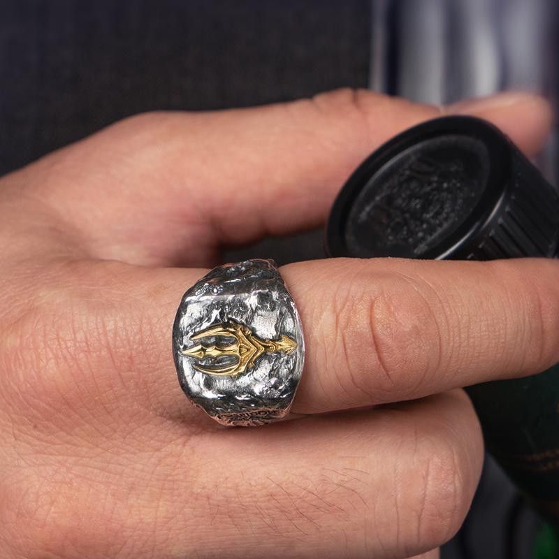 Jewelry Retro Jewelry Rings Open Size Chrome Ring (Size 7-13) Size ONE SIZE - 2 Thumbnail