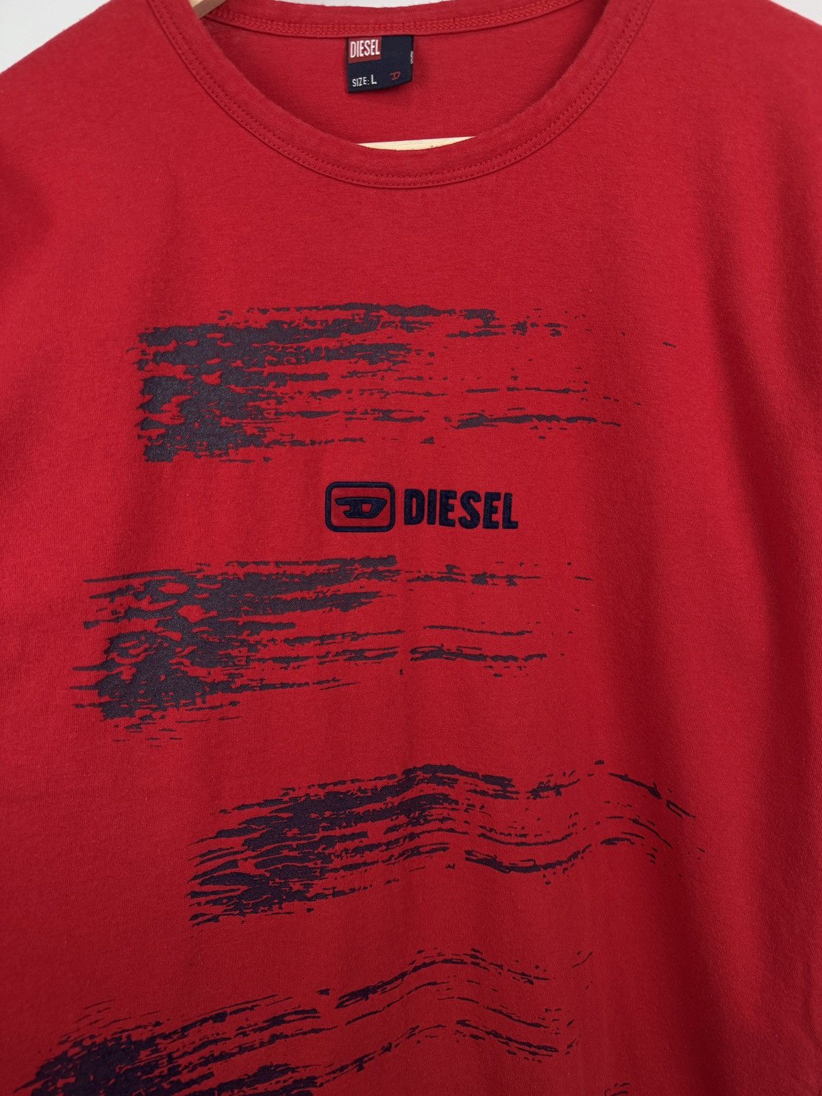 Diesel 🇺🇸 Vintage 90s Diesel Archive Art Big Logo T-Shirt Rare Retro Size US L / EU 52-54 / 3 - 4 Thumbnail
