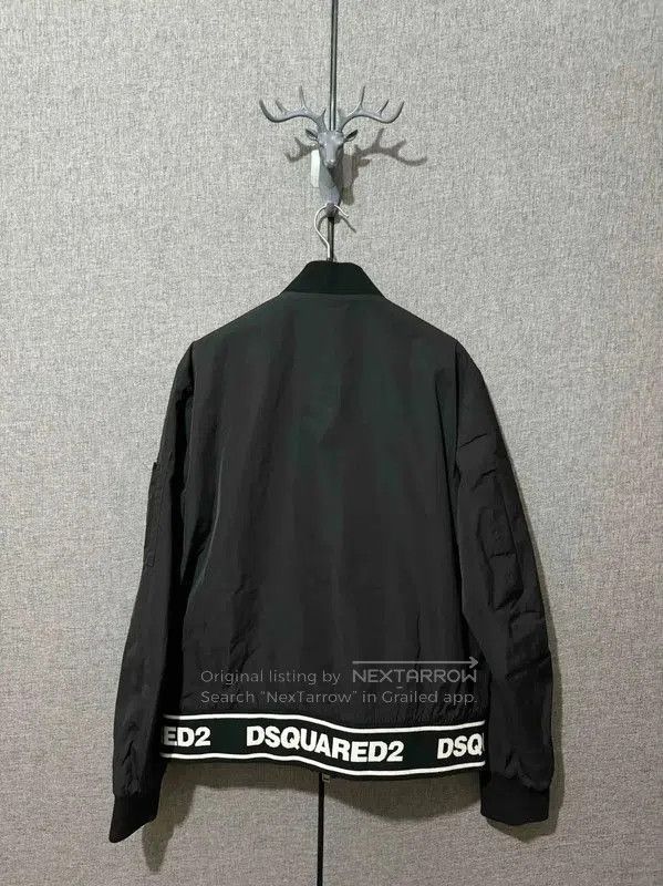 Dsquared2 Dsquared2 Black Embroidered Logo Bomber Jacket . Size US M / EU 48-50 / 2 - 2 Thumbnail