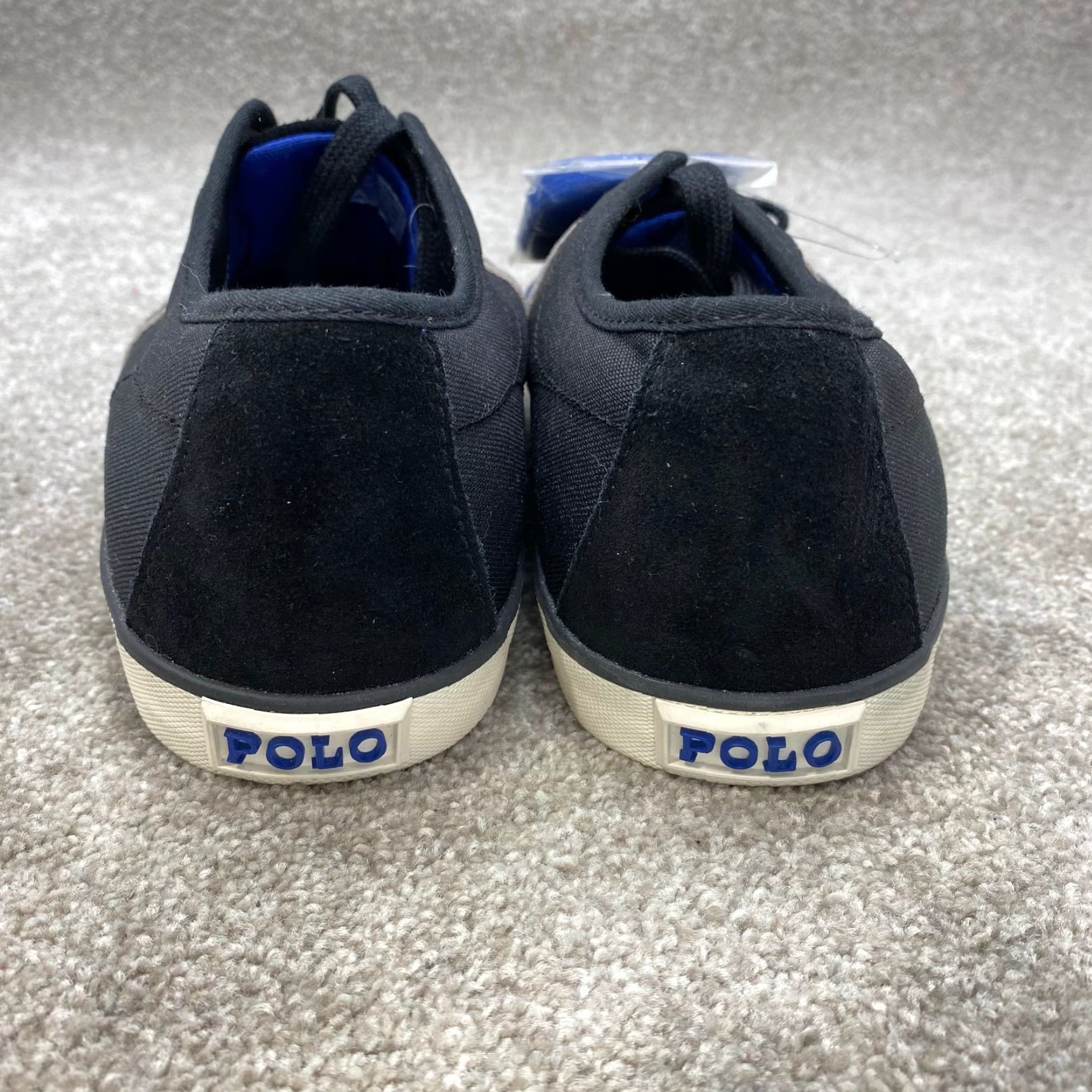 Ralph Lauren Ralph Lauren Polo Halford Sneakers Men 12D Canvas Suede Trim Blue Casual Shoes Size US M / EU 48-50 / 2 - 6 Thumbnail