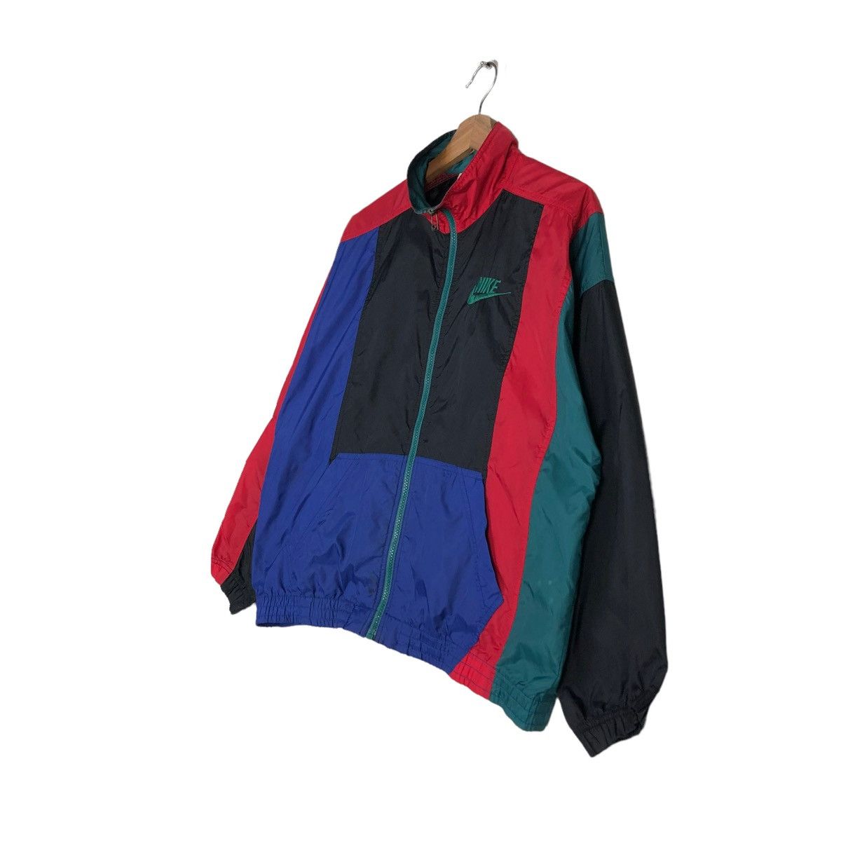 Nike 🔥VINTAGE NIKE LIGHT JACKET TRIPLE COLOUR DESIGN Size US L / EU 52-54 / 3 - 2 Thumbnail