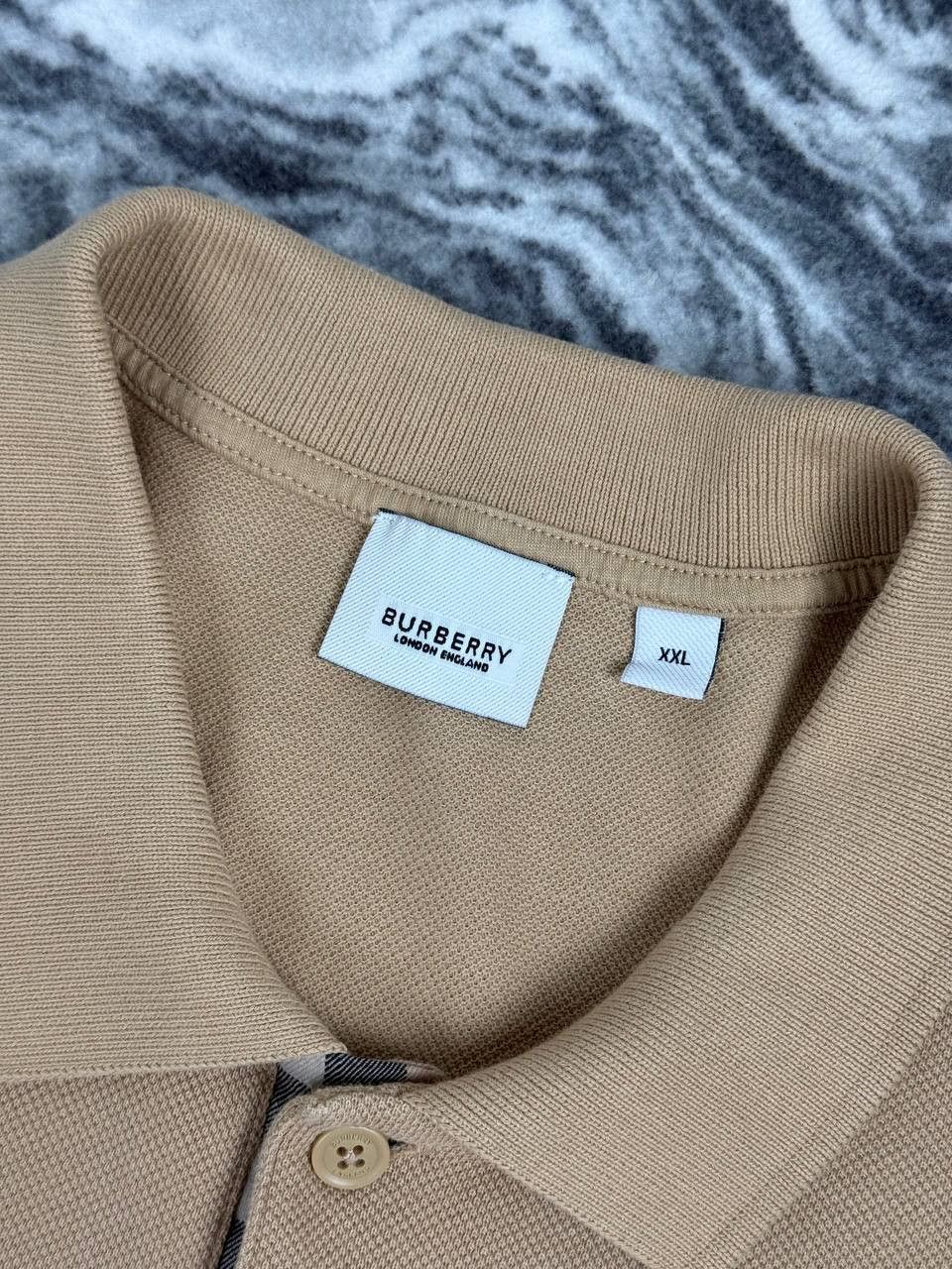 Burberry Burberry Logo-Embroidered Circle TB Polo Shirt Size US XXL / EU 58 / 5 - 3 Thumbnail