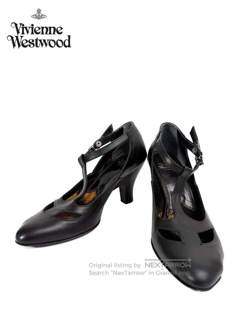 Vivienne Westwood Vivienne Westwood Leather High Heel Shoes/Cat Paw Shoes Size US 4 / IT 34 - 1 Thumbnail