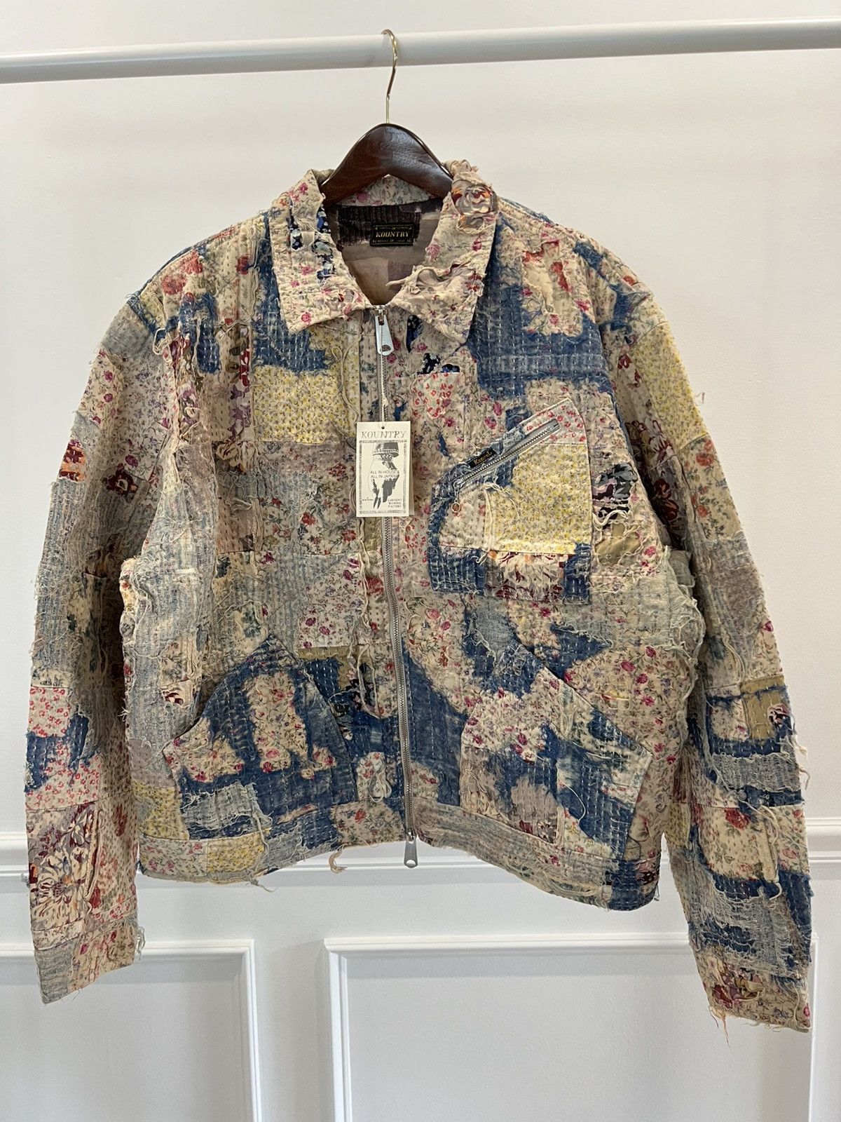 Kapital Champetre Boro Zip Up Blouson (Virgin Mary)