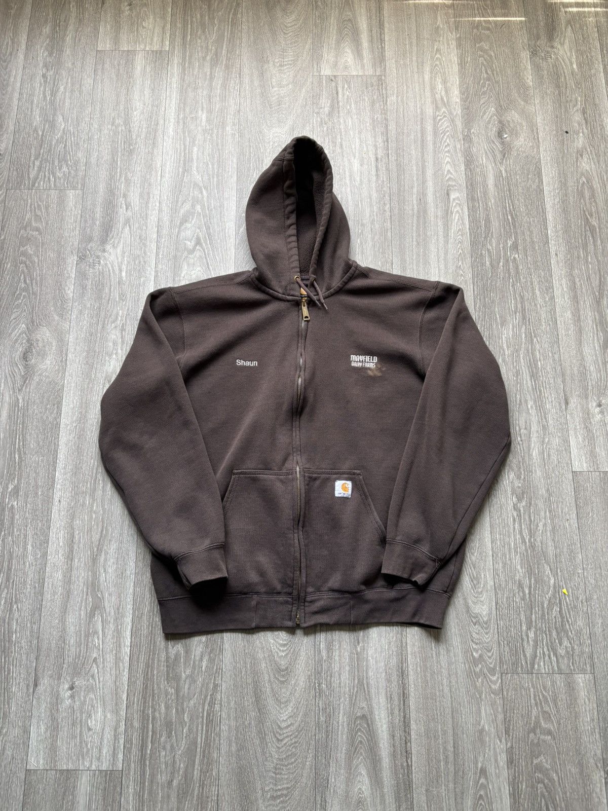 Carhartt Vintage Y2k Carhartt Zip Up Hoodie Size US L / EU 52-54 / 3 - 1 Thumbnail