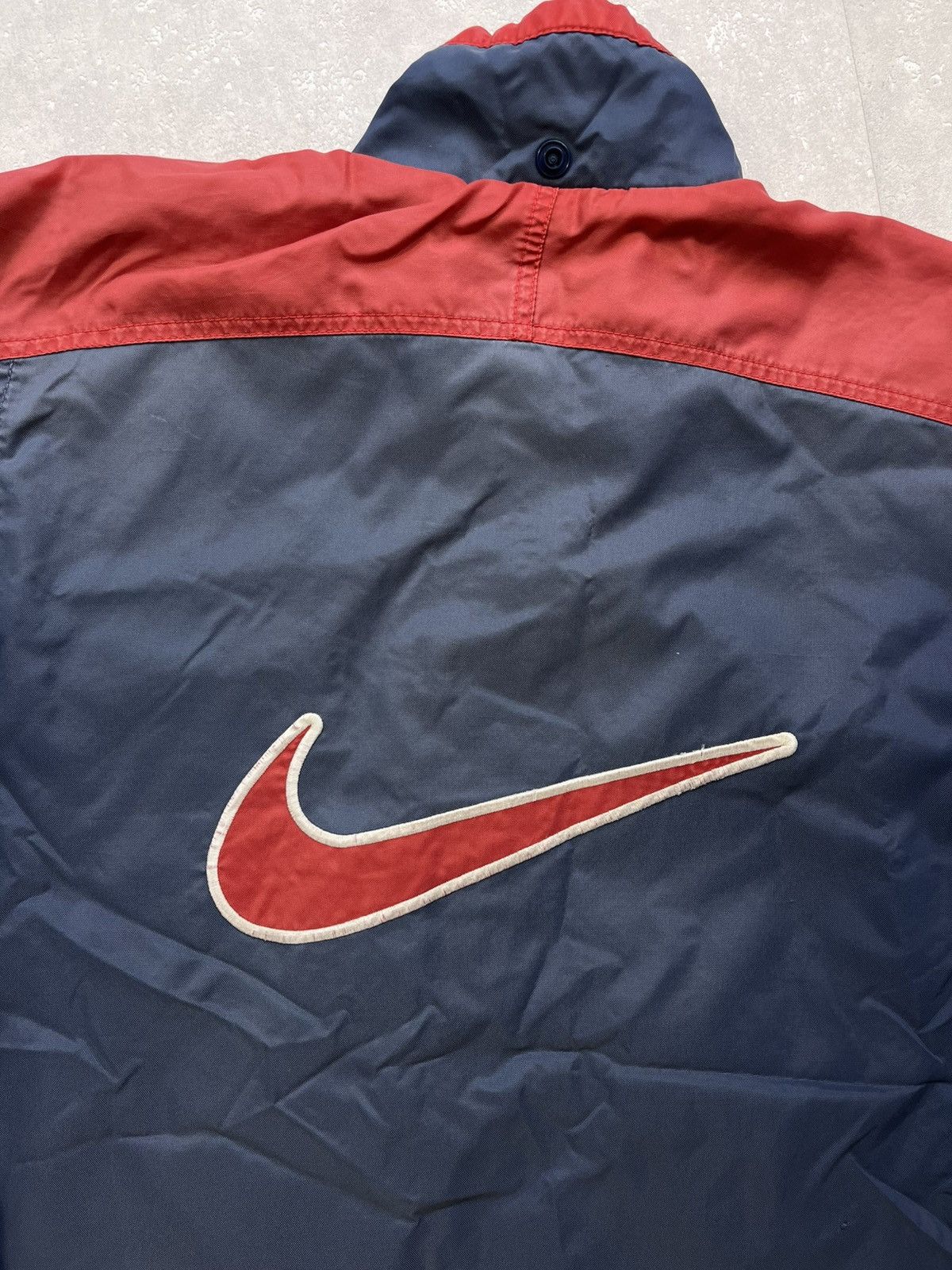 Nike × Vintage 90’s NIKE RETRO BIG SWOOSH LOGO OVERSIZED TRACK JACKET Y2K Size US S / EU 44-46 / 1 - 6 Thumbnail