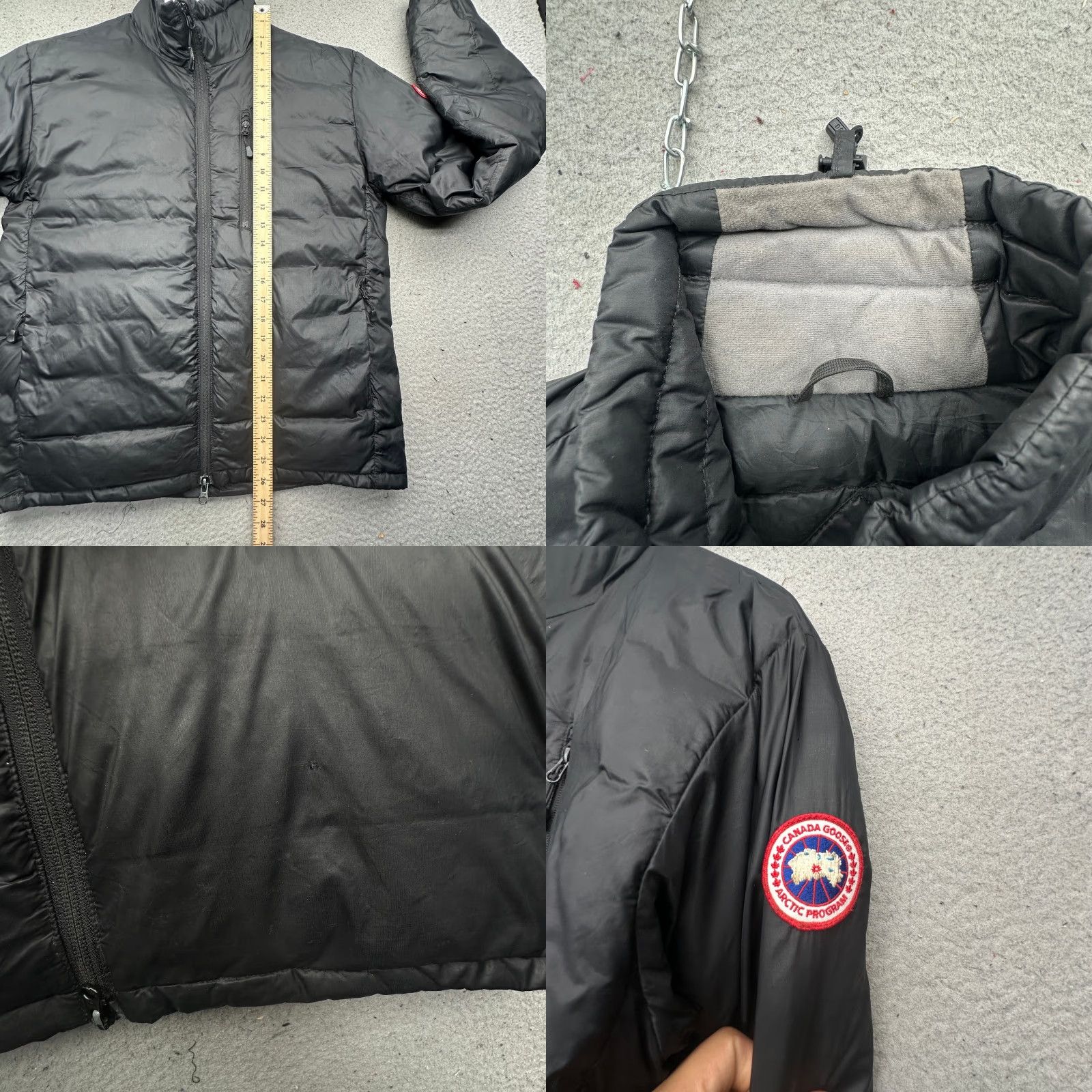 Canada Goose Canada Goose Lodge Jacket 5056M Black Mens Small TEAR PATCHED Puffer Full Zip Size US S / EU 44-46 / 1 - 8 Thumbnail