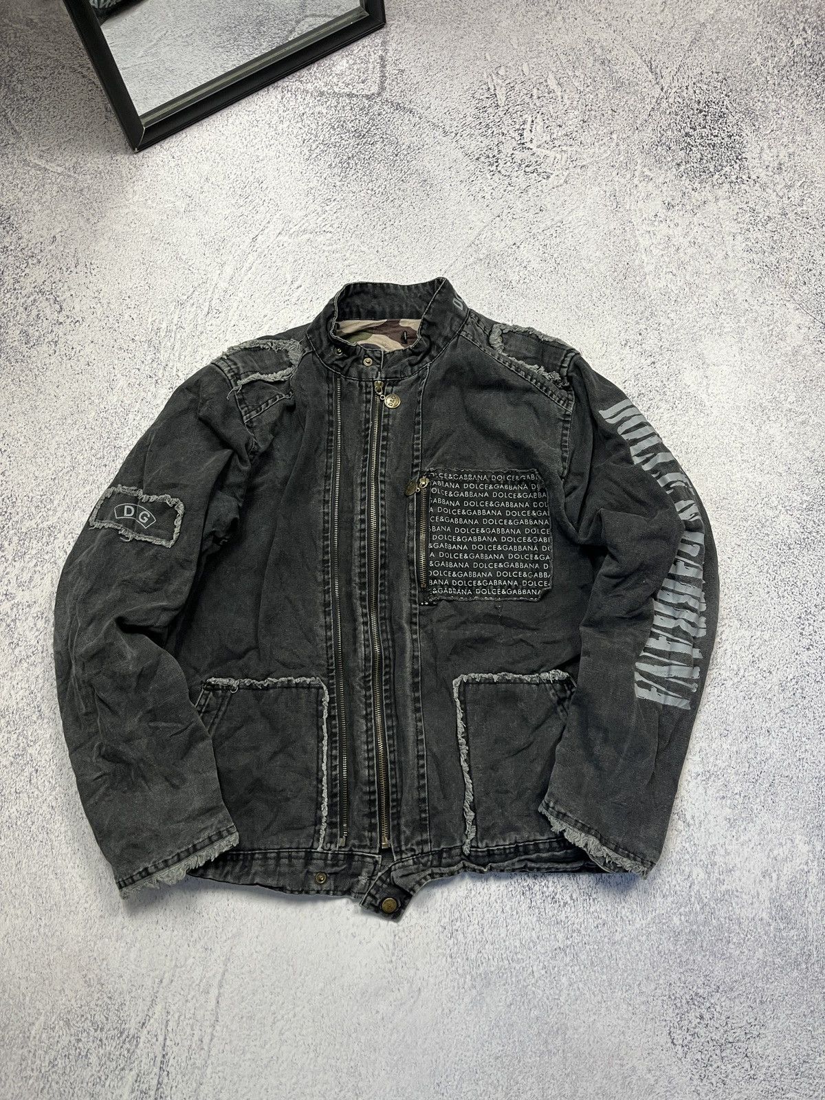 Japanese Brand Vintage Crazy Zip Avantgarde Y2k Distressed Denim Jacket Size US S / EU 44-46 / 1 - 2 Thumbnail