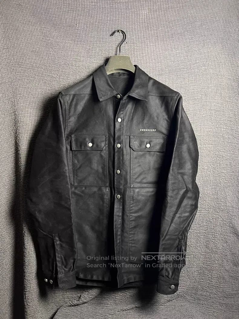 Rick Owens Rick Owens Satin Hard Cotton Workwear Shirt Size US M / EU 48-50 / 2 - 6 Thumbnail