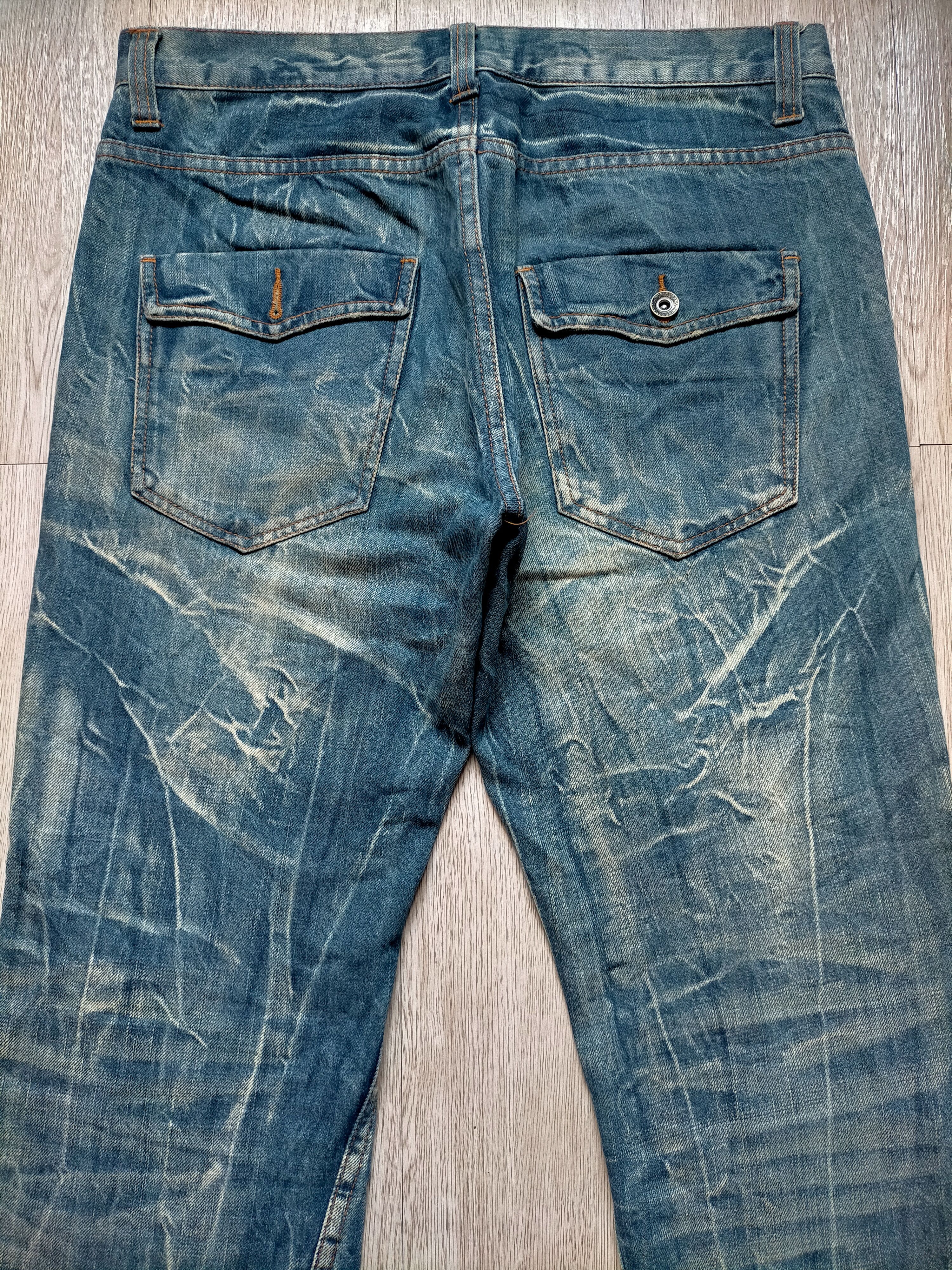 Le Grande Bleu (L.G.B.) Flare Antfui Jeans Acid Wash boot cut denim Size US 33 - 13 Thumbnail