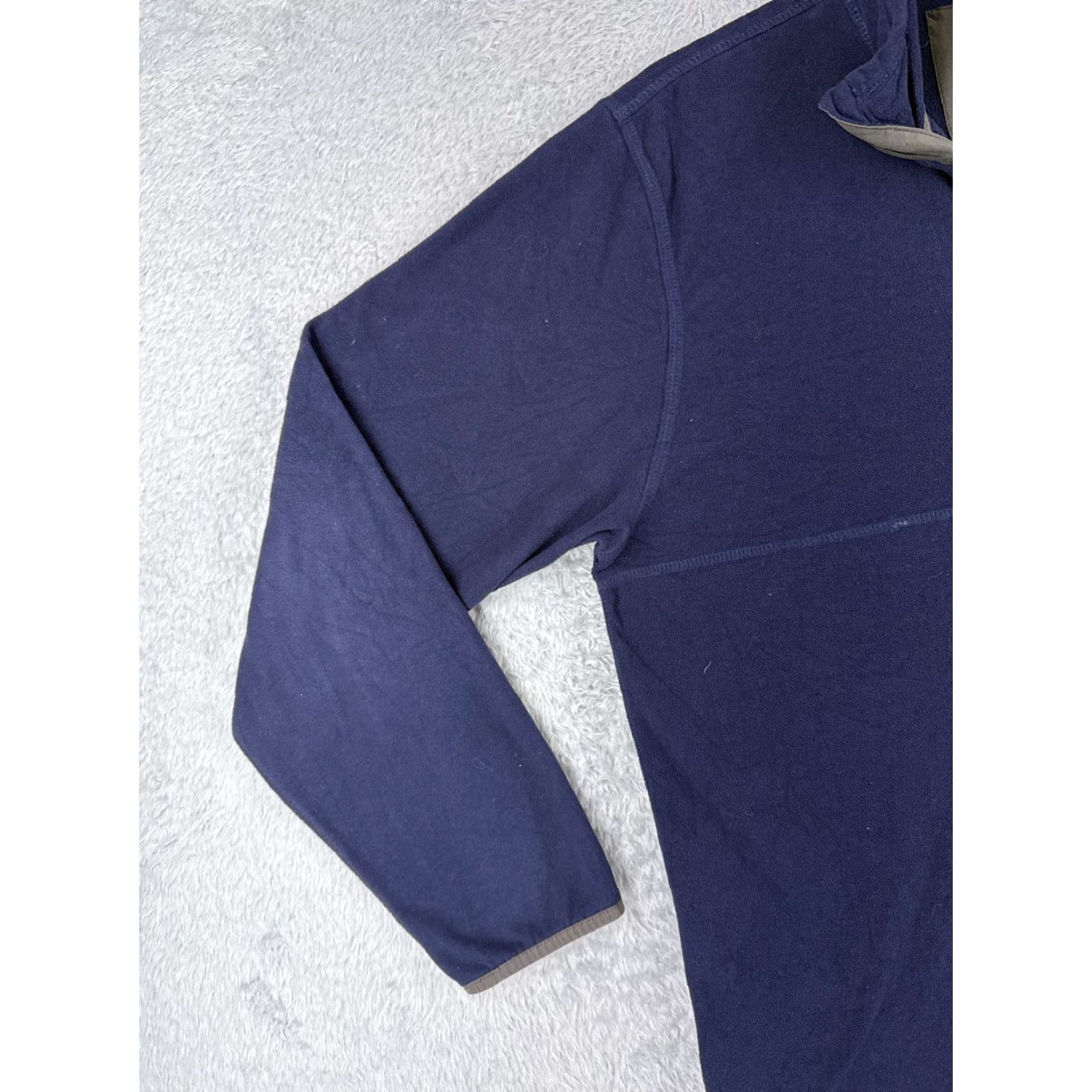 Timberland TIMBERLAND Sweater Mens XL Blue 1/4 Zip Polyester Fleece Mock Neck Pullover Embroidered Logo Size US XL / EU 56 / 4 - 3 Thumbnail