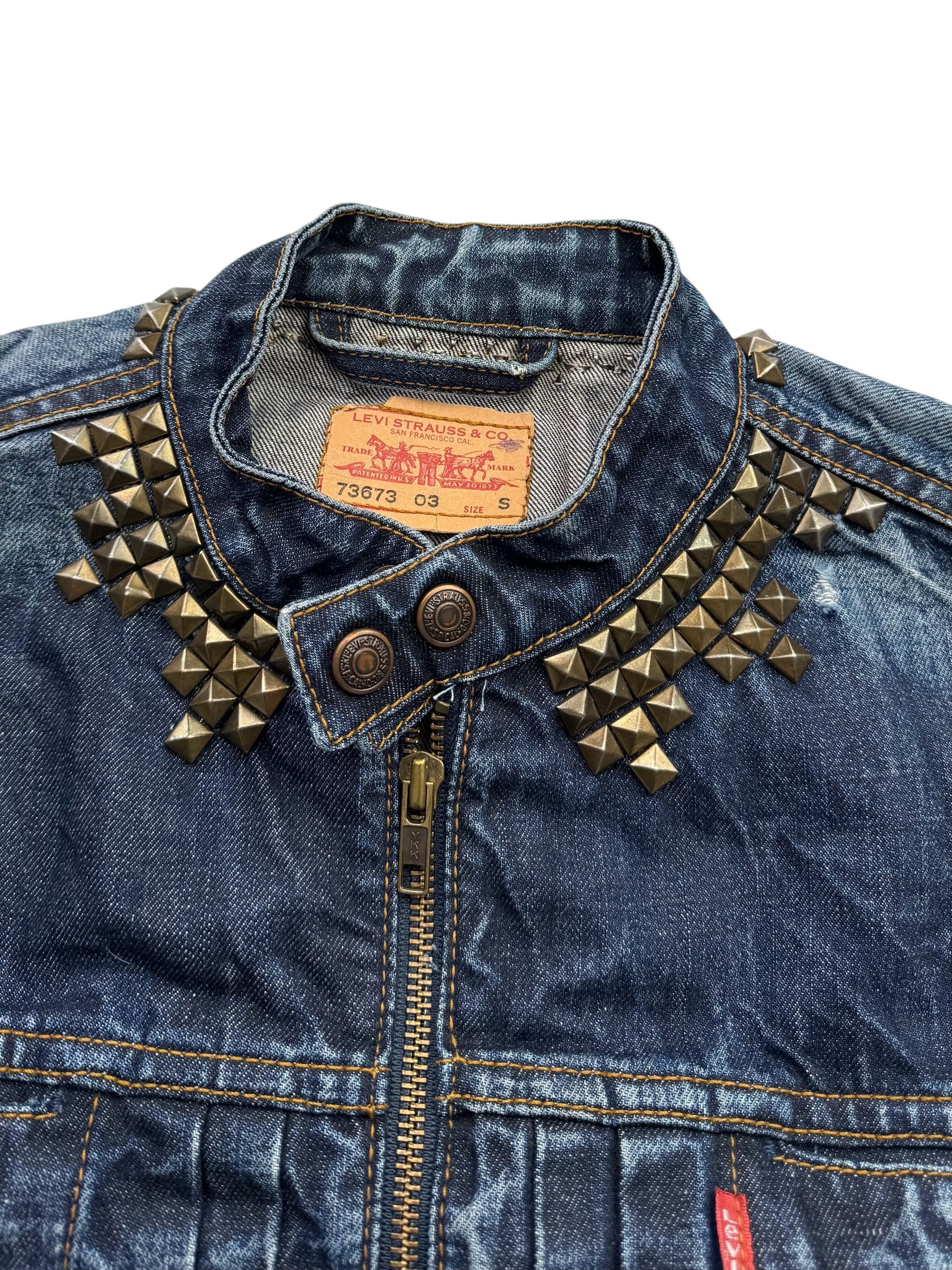 Japanese Brand Levi’s Vintage Cropped Denim Jacket W64(V9) Size S / US 4 / IT 40 - 3 Thumbnail