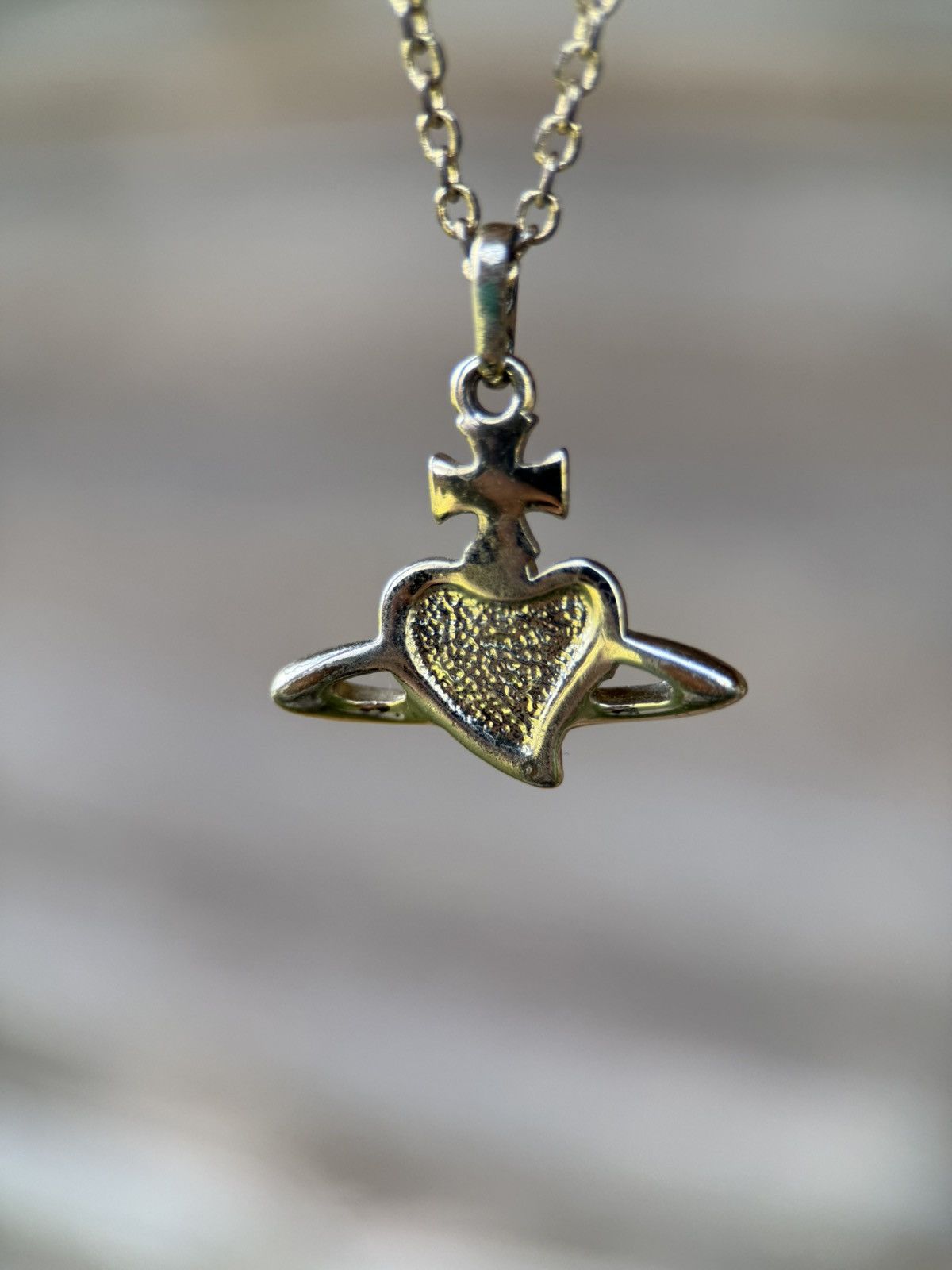 Vivienne Westwood Vivienne Westwood Diamante Heart Pendant Necklace Red Size ONE SIZE - 3 Thumbnail