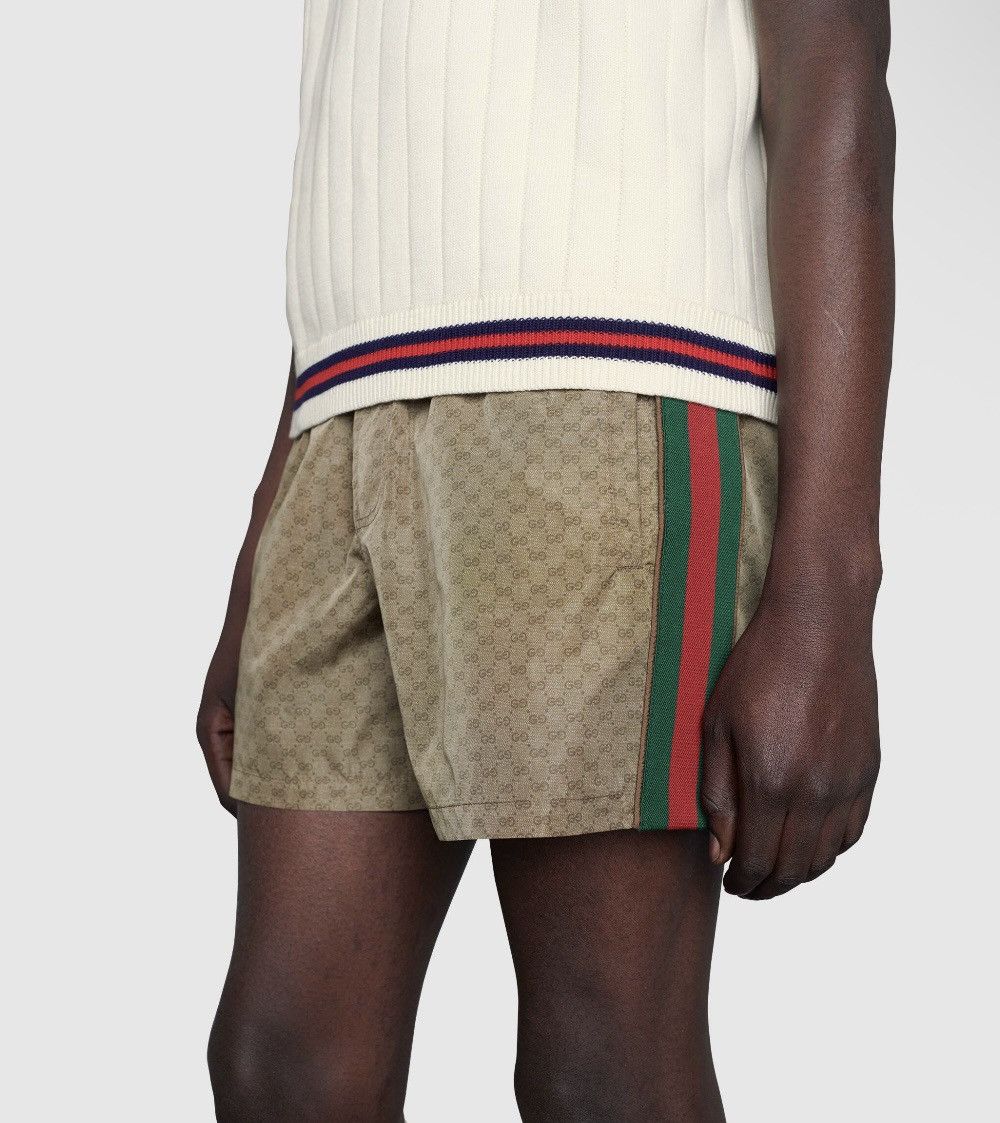 Gucci Gucci Waterproof Nylon Swim Shorts With GG size IT 46 Size US 32 / EU 48 - 2 Thumbnail