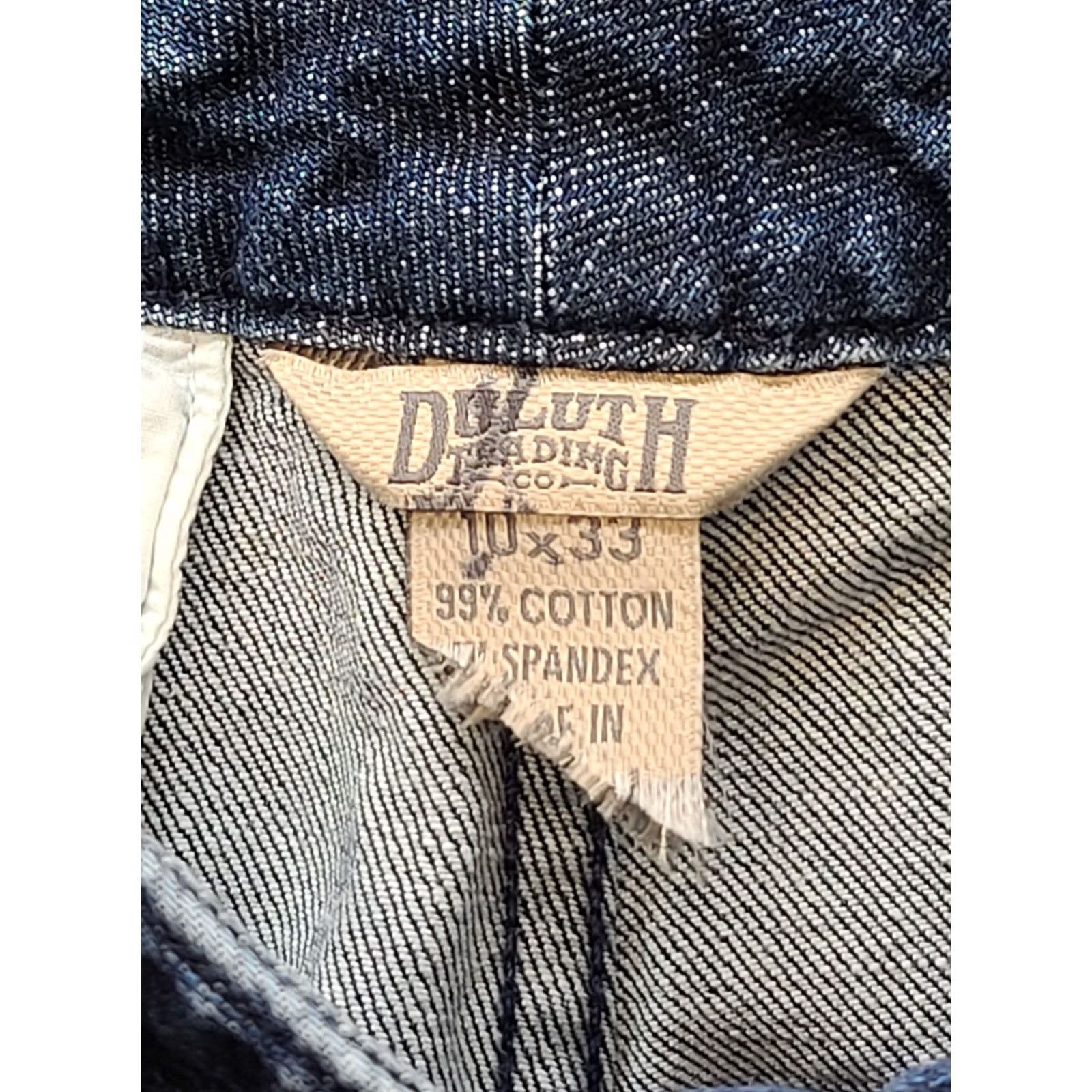 Vintage Duluth Trading Flex Fire Hose Jeans Womens 10x33 Relaxed Fit Stretch Denim Workwear Jeans Size 32" / US 10 / IT 46 - 2 Thumbnail